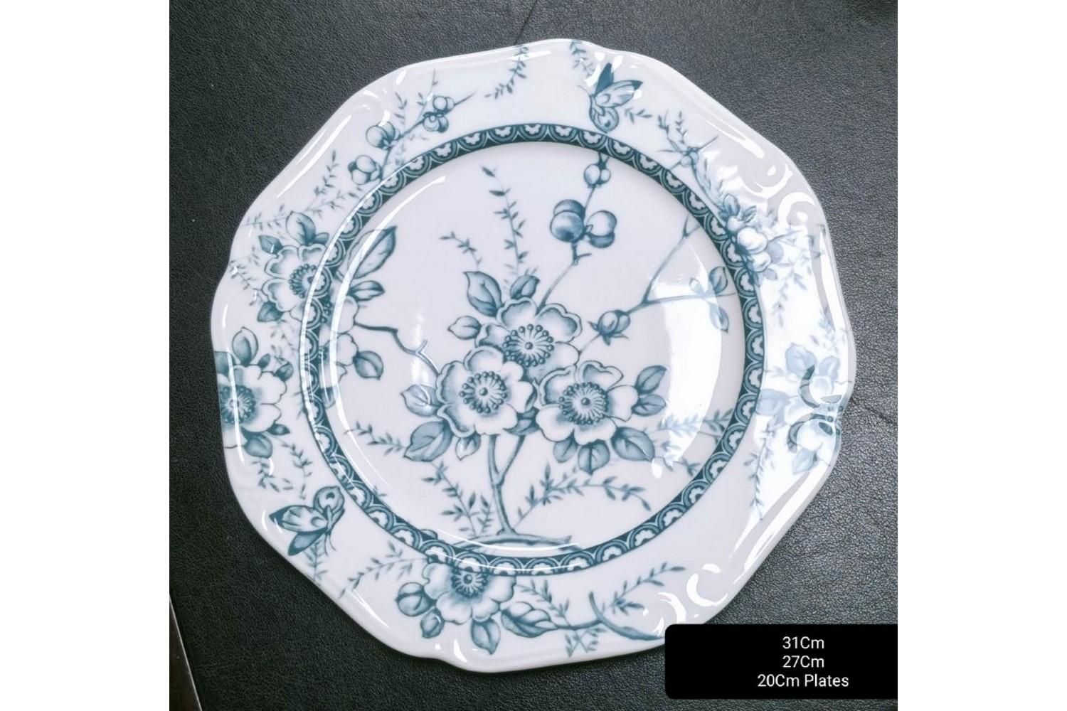 Πιάτο Φρούτου Πορσελάνης 20εκ. Tiffany Green Oriana Fer