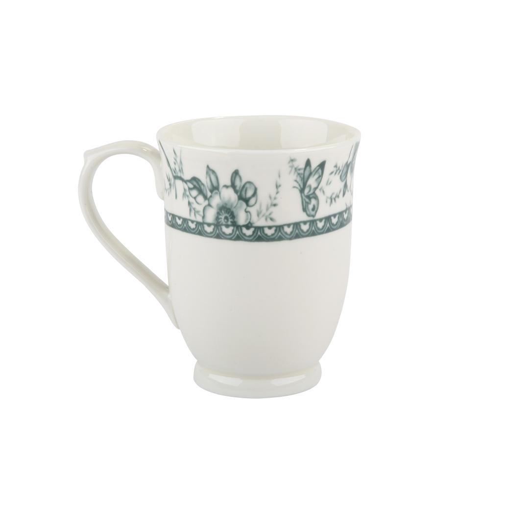 Oriana Ferelli Κούπα Πορσελάνης 340ml Tiffany Green Oriana Ferelli PR24324G10 (Σετ 2 Τεμάχια) (Υλικό: Πορσελάνη, Χρώμα: Πράσινο ) - Oriana Ferelli - PR24324G10