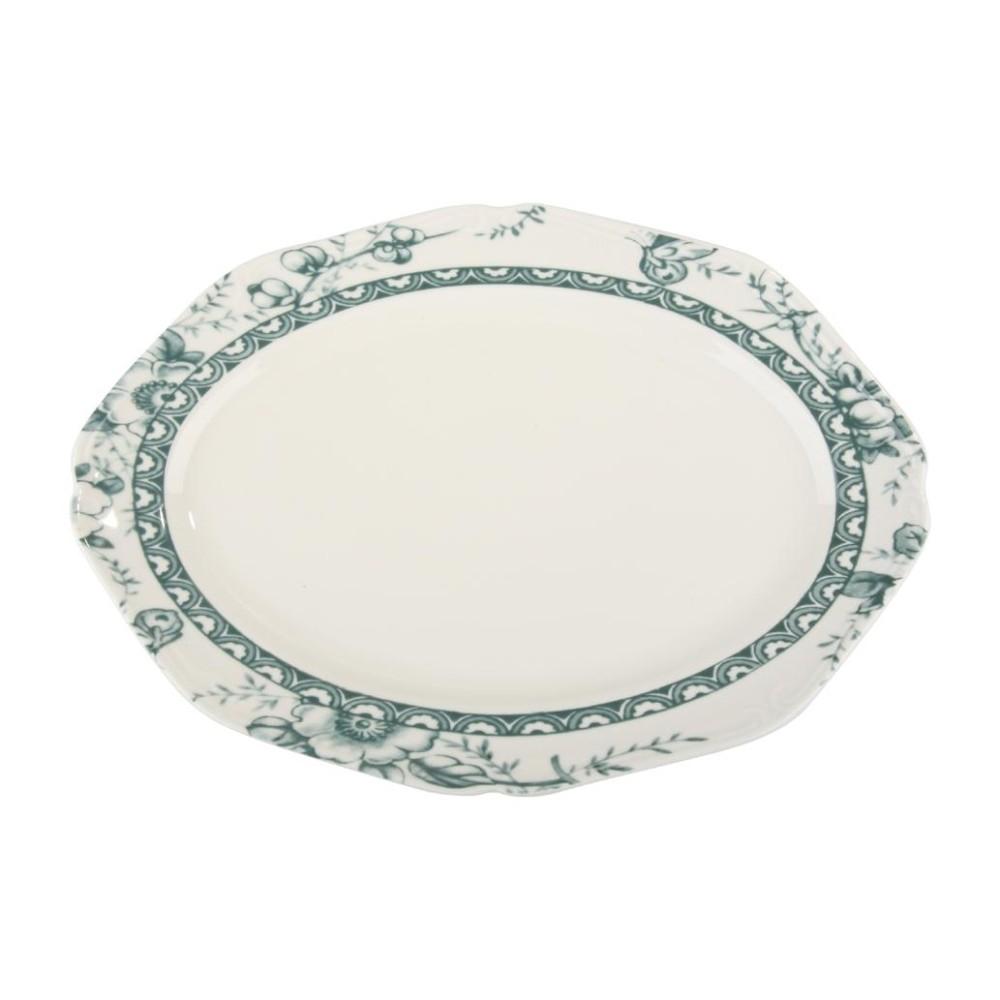 Ραβιέρα Οβάλ Πορσελάνης 25εκ. Tiffany Green Oriana Ferelli PR24324G12 (Υλικό: Πορσελάνη, Χρώμα: Πράσινο ) - Oriana Ferelli - PR24324G12