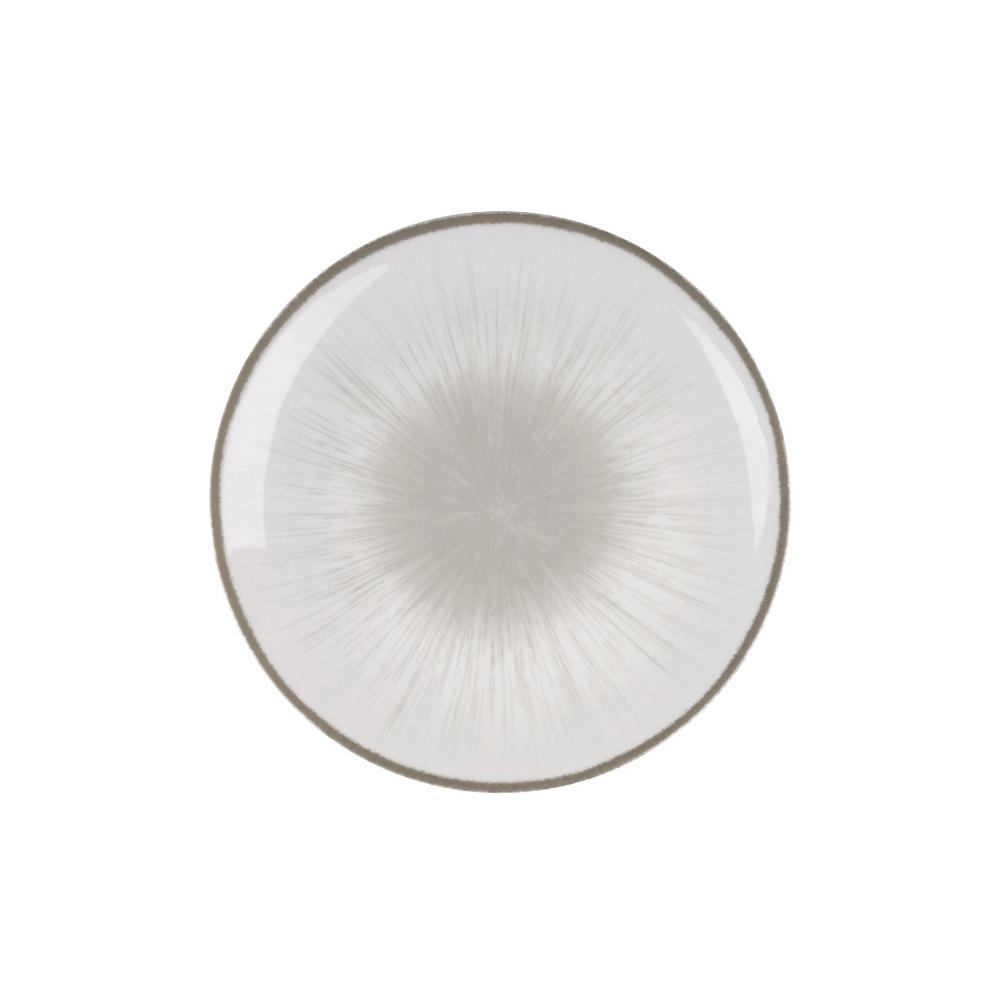 Πιάτο Φρούτου Πορσελάνης 20εκ. Water Lily Grey Oriana Ferelli PR243366403 (Σετ 6 Τεμάχια) (Υλικό: Πορσελάνη, Χρώμα: Γκρι, Μέγεθος: Μεμονωμένο) - Oriana Ferelli - PR243366403