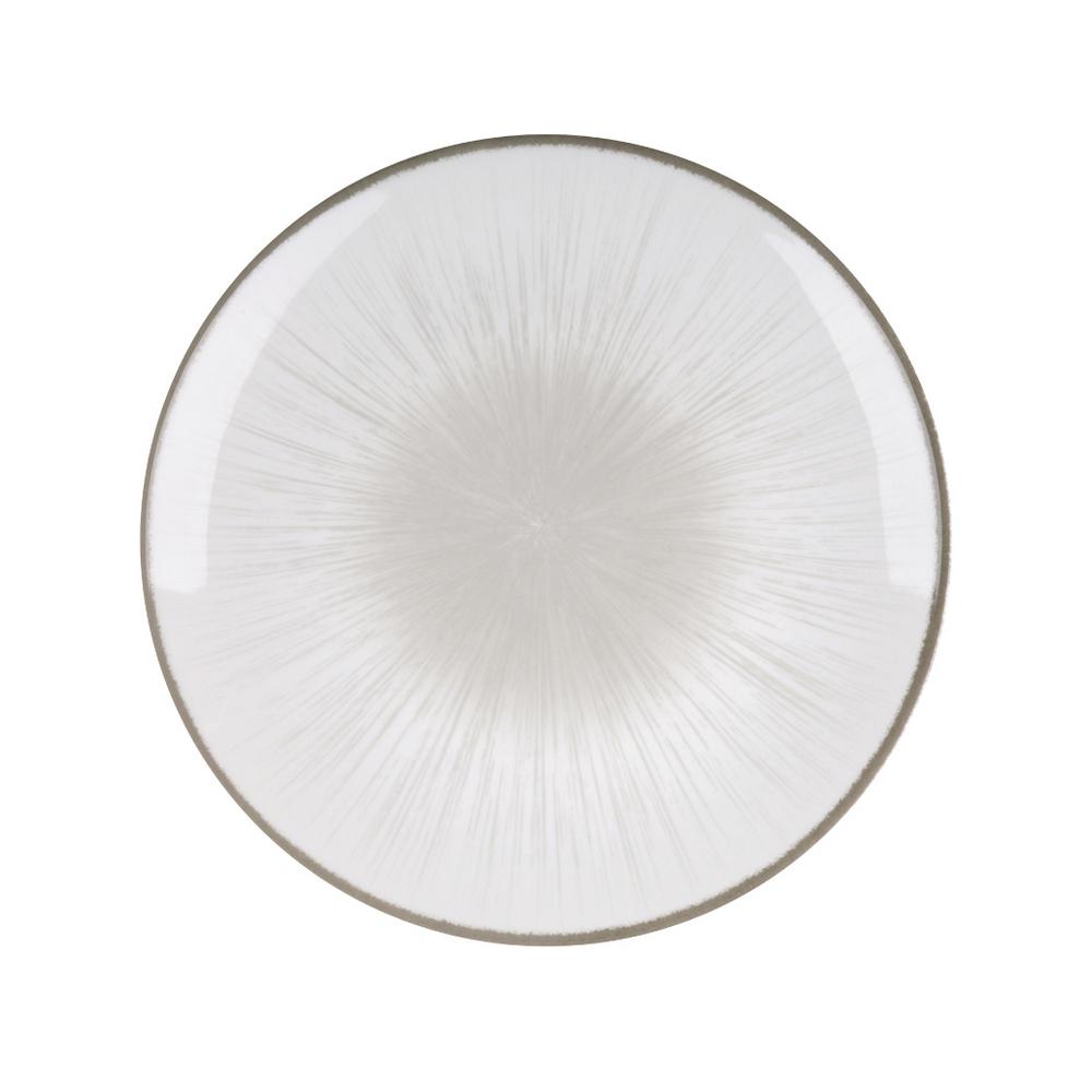 Πιατέλα Στρογγυλή Πορσελάνης 31εκ. Water Lily Grey Oriana Ferelli PR243366405 (Υλικό: Πορσελάνη, Χρώμα: Γκρι) - Oriana Ferelli - PR243366405