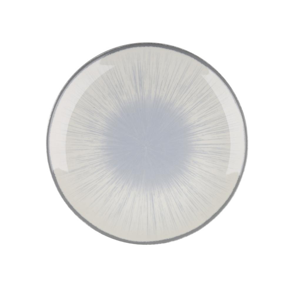 Πιάτο Ρηχό Φαγητού Πορσελάνης 27εκ. Water Lily Blue Oriana Ferelli PR24336BL01 (Σετ 6 Τεμάχια) (Υλικό: Πορσελάνη, Χρώμα: Μπλε, Μέγεθος: Μεμονωμένο) - Oriana Ferelli - PR24336BL01