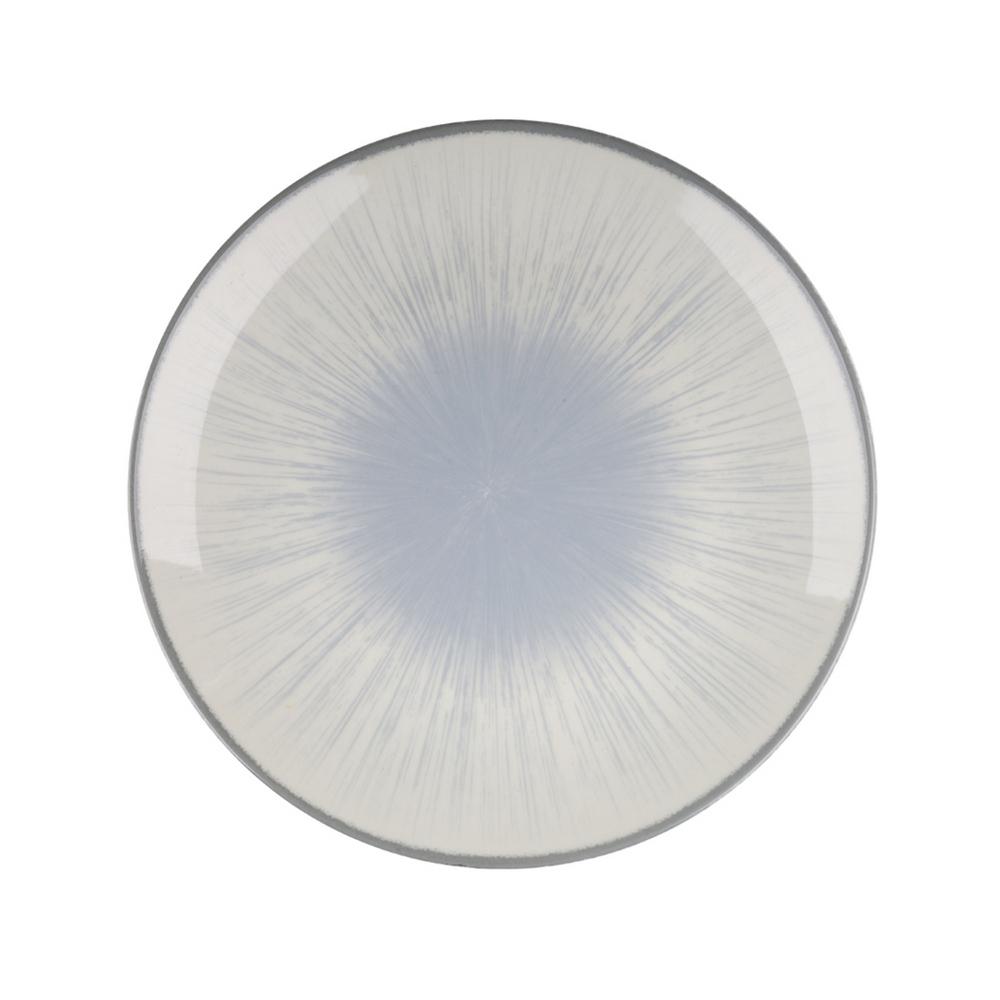 Πιατέλα Στρογγυλή Πορσελάνης 31εκ. Water Lily Blue Oriana Ferelli PR24336BL05 (Υλικό: Πορσελάνη, Χρώμα: Μπλε) - Oriana Ferelli - PR24336BL05