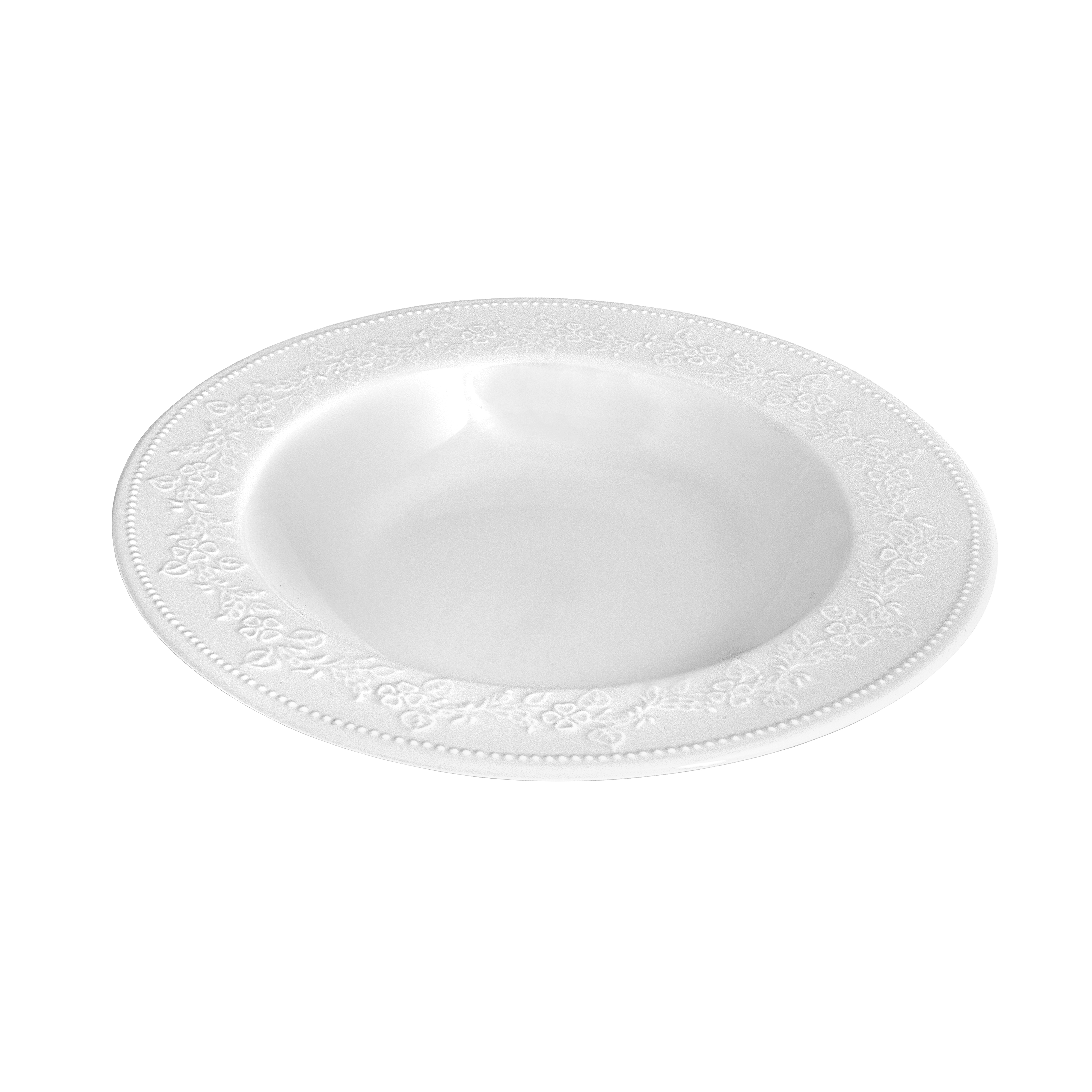 Πιάτο Βαθύ Πορσελάνης Λευκό Kea Oriana Ferelli 23εκ. PRPW350002 (Σετ 6 Τεμάχια) (Υλικό: Πορσελάνη, Χρώμα: Λευκό, Μέγεθος: Μεμονωμένο) - Oriana Ferelli® - PRPW350002