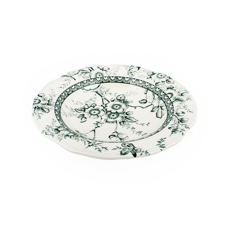 Πιάτο Βαθύ Stoneware Λευκό-Πράσινο Tif-Green Oriana Ferelli 24εκ. PS00320224 (Σετ 6 Τεμάχια) (Χρώμα: Λευκό, Υλικό: Stoneware) - Oriana Ferelli® - PS00320224 177989