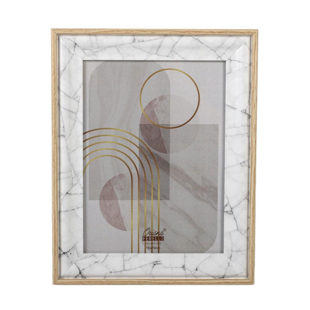 Oriana Ferelli Κορνίζα Mdf Marble White 13x18εκ. Oriana Ferelli SU058280R57 (Υλικό: Mdf, Χρώμα: Λευκό) - Oriana Ferelli - SU058280R57