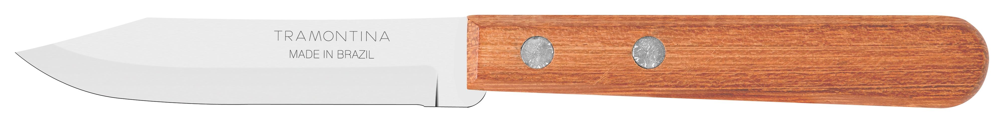 Μαχαίρι Ξεφλουδίσματος 7,6εκ. Με Ξύλινη Λαβή Dynamic Tramontina TR22340003 (Σετ 6 Τεμάχια) (Υλικό: Ξύλο) - Tramontina - TR22340003