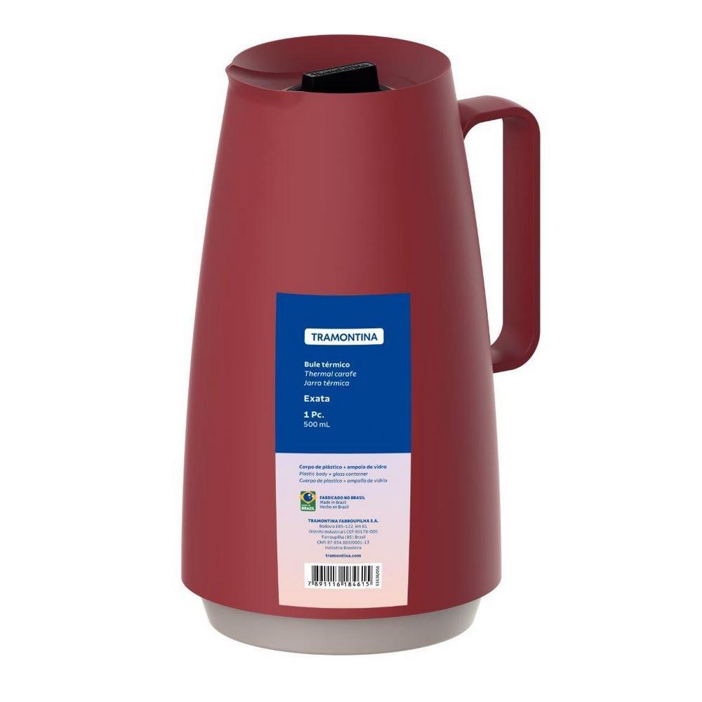 Tramontina Θερμός Κανάτα 500ml Μπορντώ Exata Tramontina TR61636056 (Χρώμα: Μπορντώ ) - Tramontina - TR61636056