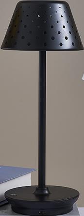 Φωτιστικό Επαναφορτιζόμενο Μεταλλικό 13x33εκ. Black Oriana Ferelli WL42201BLK (Υλικό: Μεταλλικό, Χρώμα: Μαύρο) - Oriana Ferelli - WL42201BLK