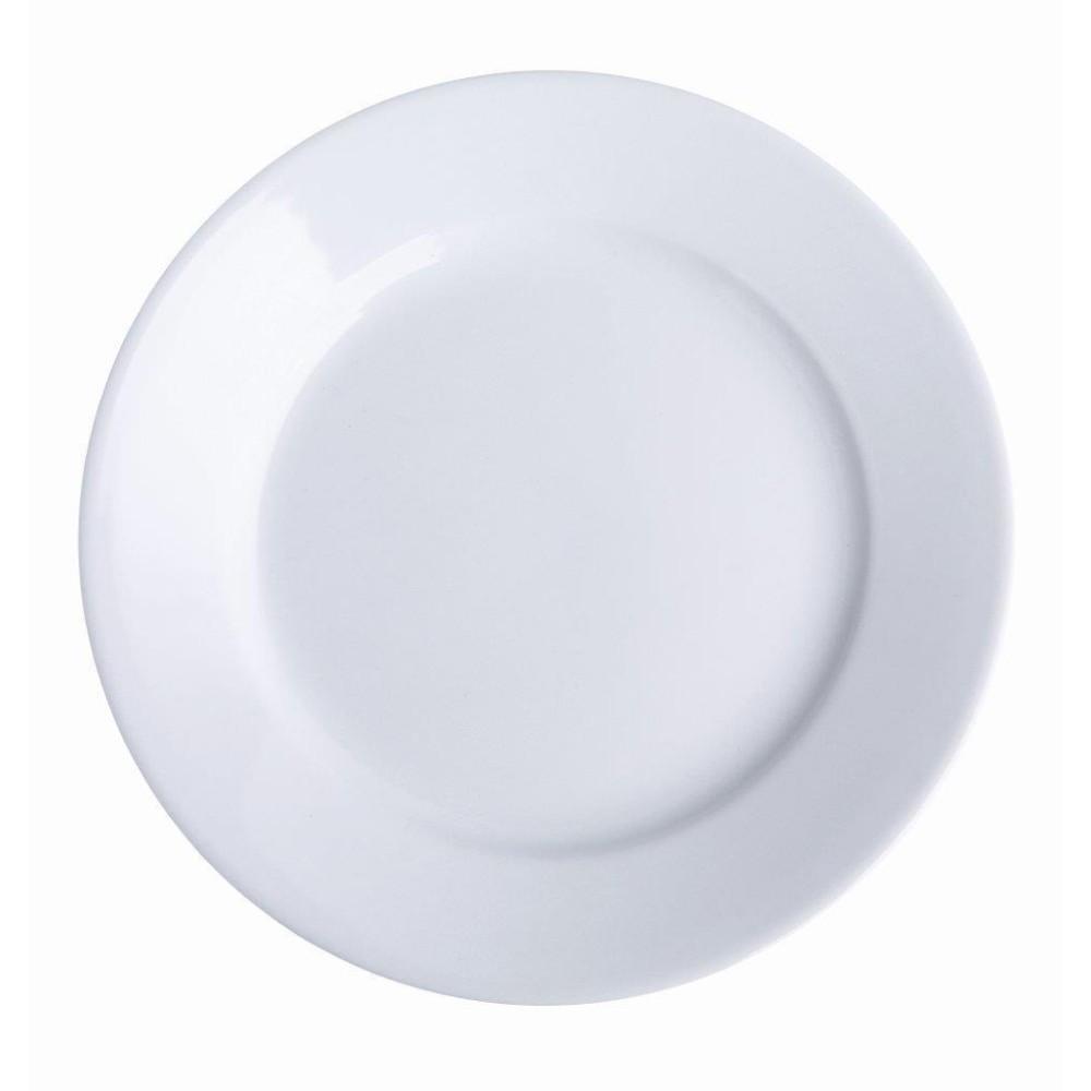 Πιάτο Φρούτου Πορσελάνης Φ20,5εκ. White Promo Wide Rim 