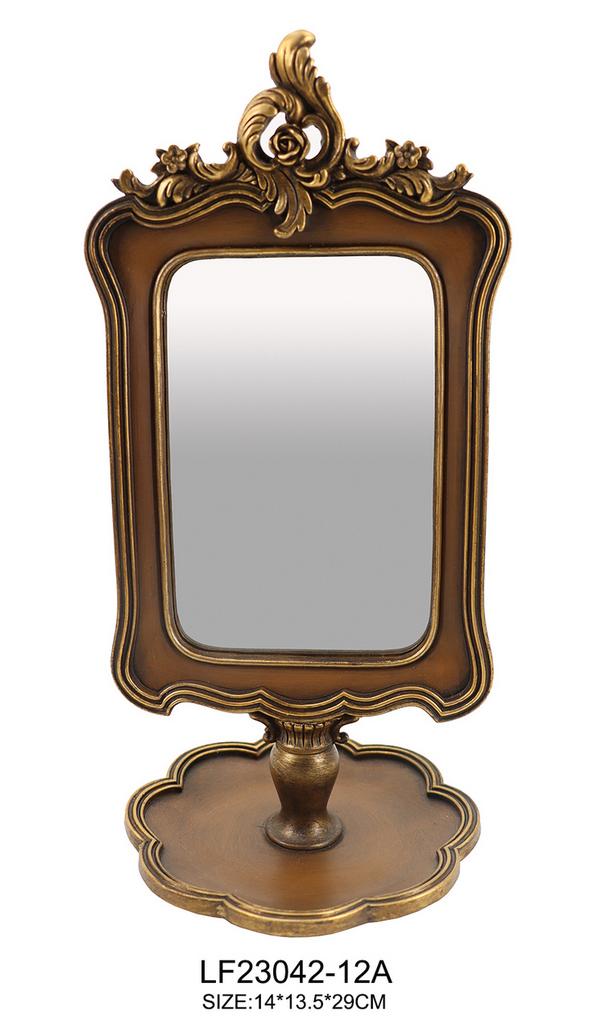 Καθρέπτης Επιτραπέζιος Polyresin Oriana Ferelli® 14x13,