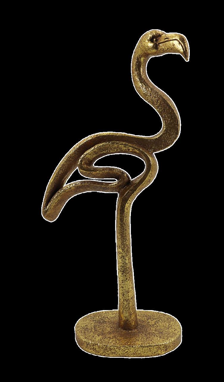 Διακοσμητικά Επιτραπέζια 24home - ΣΗΜΑΝΤΙΚΟ: Σε περίπτωση διαφοράς τιμής από το κατάστημα ισχύει παντα και μόνο η τιμή του καταστήματος Διακοσμητικό Επιτραπέζιο Φλαμίνγκο Polyresin Χρυσό 35εκ