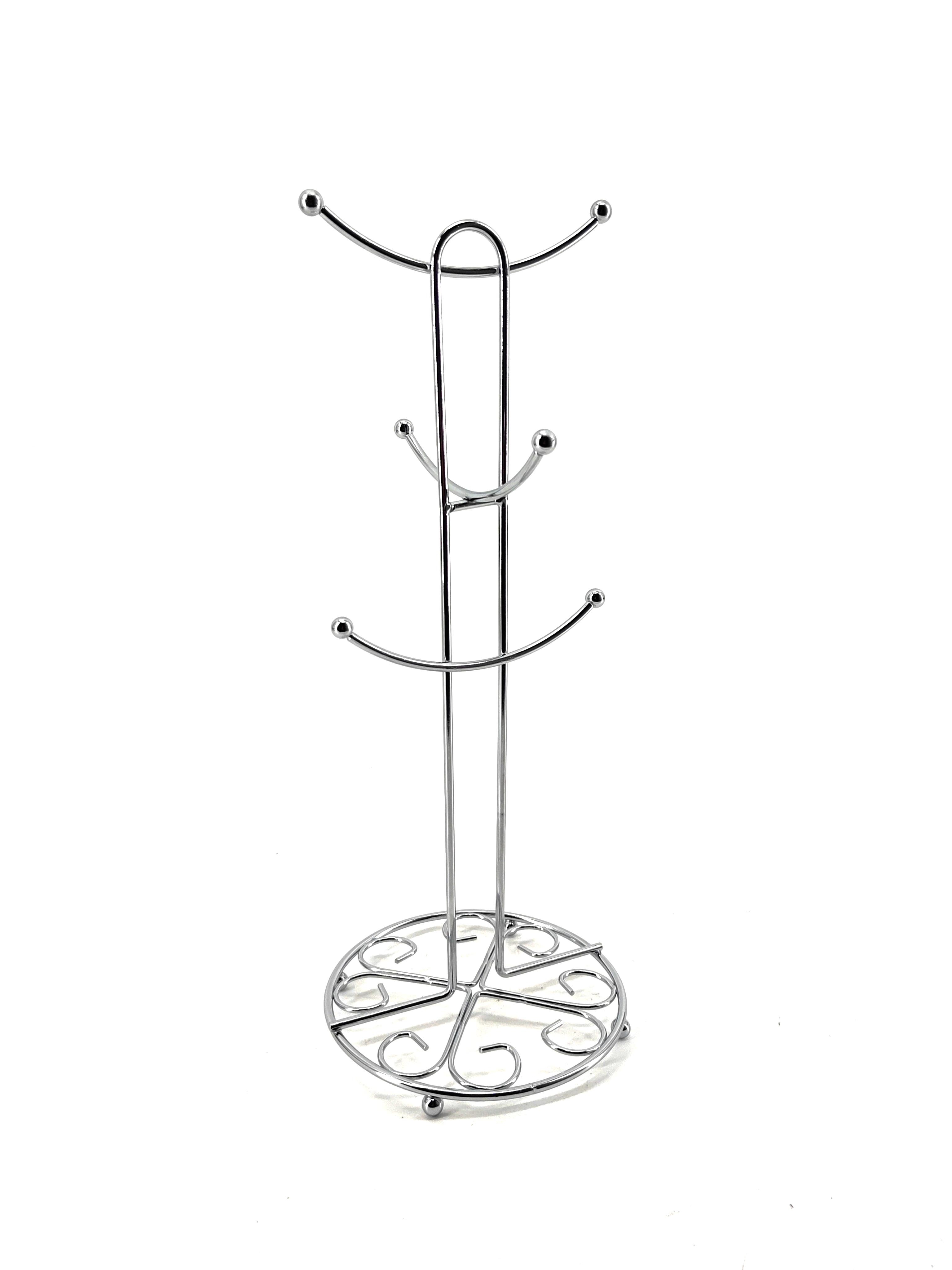 Max Home Βάση Για Κούπες Μεταλλική Ασημί Max Home 38εκ. XN00012009 (Υλικό: Μεταλλικό, Χρώμα: Ασημί ) - Max Home - XN00012009