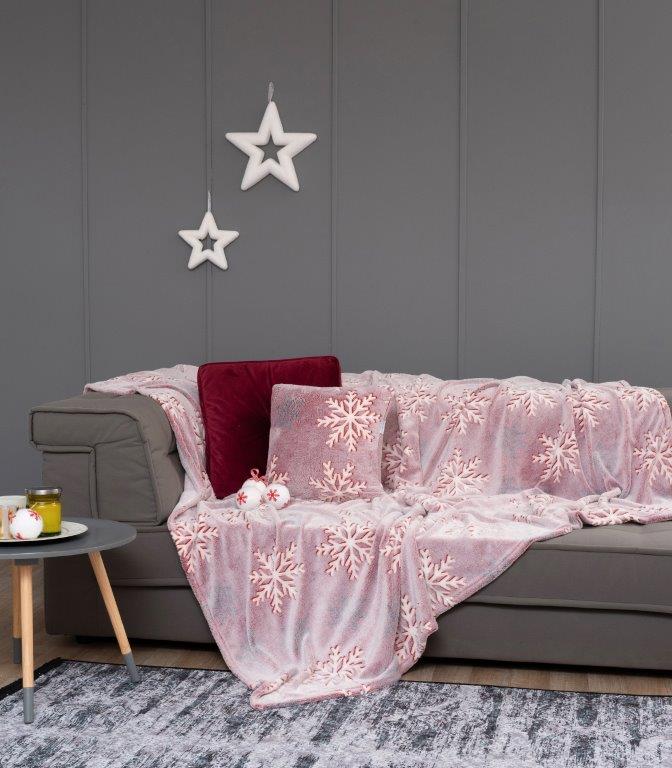 Κουβέρτα Φωσφοριζέ Flannel Ημίδιπλη 160x220εκ. Lucius Red Palamaiki (Υλικό: Flannel 100%, Χρώμα: Κόκκινο, Μέγεθος: Μονά) - Palamaiki - 5205857233037