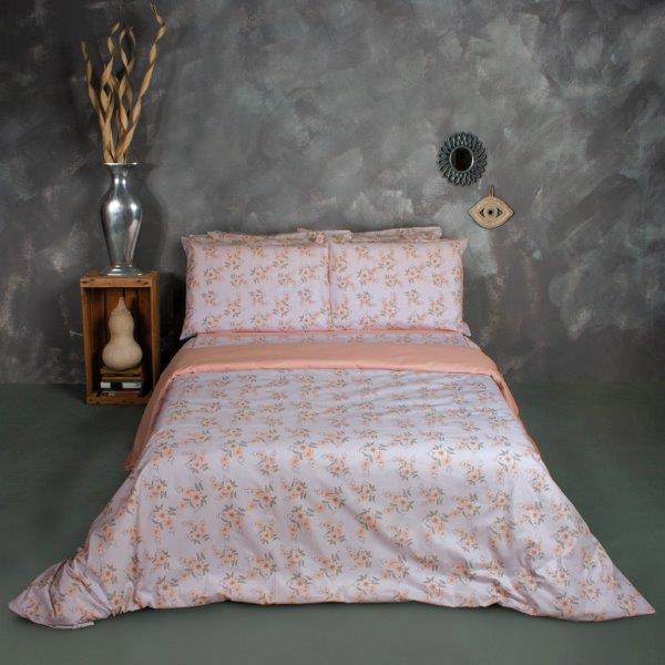 Σετ Σεντόνια Βαμβακερά Υπέρδιπλα 240x265εκ. Primrose SB HOME (Ύφασμα: Βαμβάκι 100%, Τύπος κατωσέντονου: Χωρίς Λάστιχο, Μέγεθος: Υπέρδιπλα) - Sb home - 5206864065826