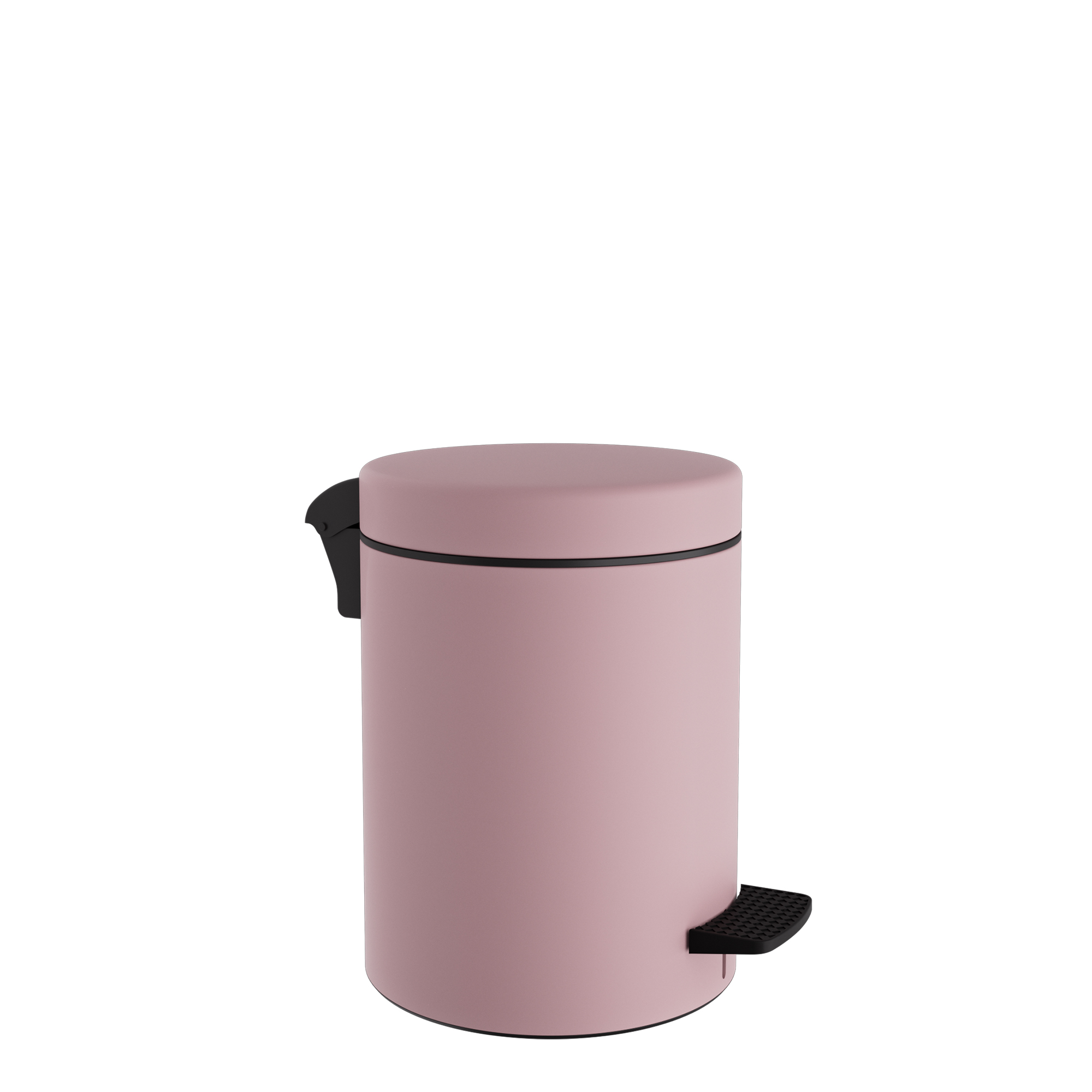 Pam & Co Καλάθι Απορριμμάτων 3lt Soft Close Ανοξείδωτο Matt Pink Pam & Co Φ18x25εκ. 03-601-303 (Υλικό: Ανοξείδωτο, Χρώμα: Ροζ) - Pam & Co - 03-601-303