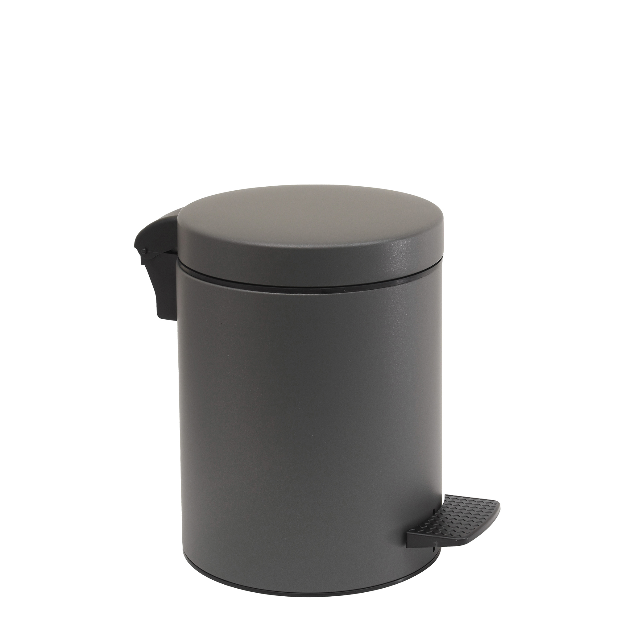 Pam & Co Καλάθι Απορριμμάτων Matte Anthracite 5lt Pam & Co 20x28εκ. 05-096-113 (Χρώμα: Ανθρακί, Υλικό: Χάλυβας ) - Pam & Co - 05-096-113