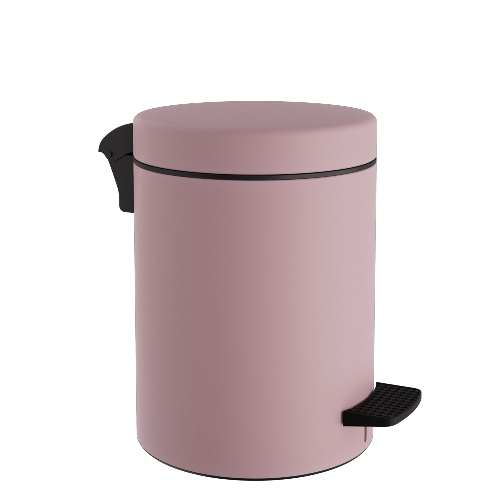 Pam & Co Καλάθι Απορριμμάτων 8lt Soft Close Ανοξείδωτο Matt Pink Pam & Co Φ23x32εκ. 08-500-303 (Υλικό: Ανοξείδωτο, Χρώμα: Ροζ) - Pam & Co - 08-500-303