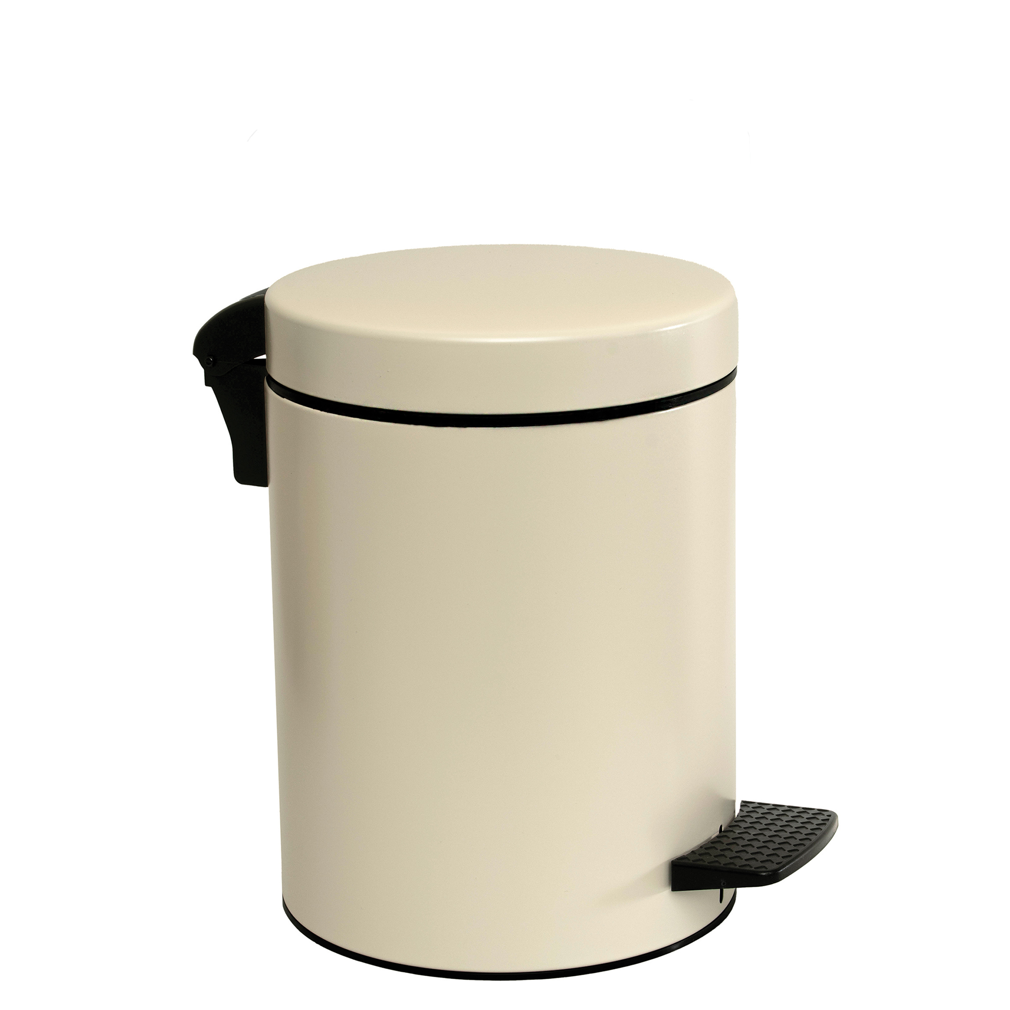 Pam & Co Καλάθι Απορριμμάτων 8lt Soft Close Ανοξείδωτο Matt Ivory Pam & Co Φ23x32εκ. 08-500-703 (Υλικό: Ανοξείδωτο, Χρώμα: Ιβουάρ) - Pam & Co - 08-500-703