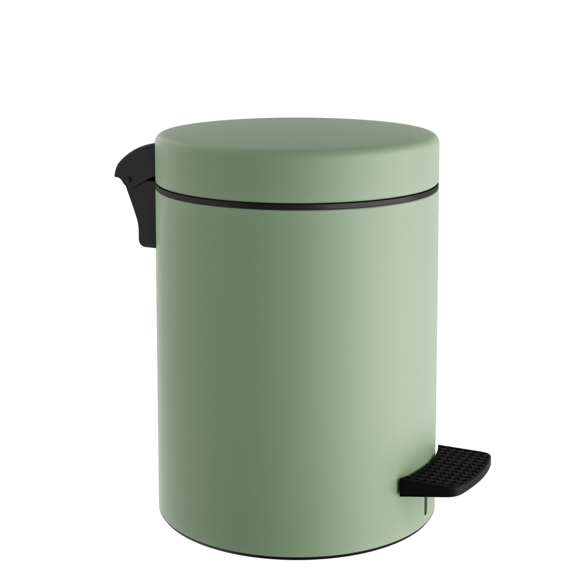 Pam & Co Καλάθι Απορριμμάτων 8lt Soft Close Ανοξείδωτο Matt Mint Pam & Co Φ23x32εκ. 08-500-903 (Υλικό: Ανοξείδωτο, Χρώμα: Μέντα) - Pam & Co - 08-500-903