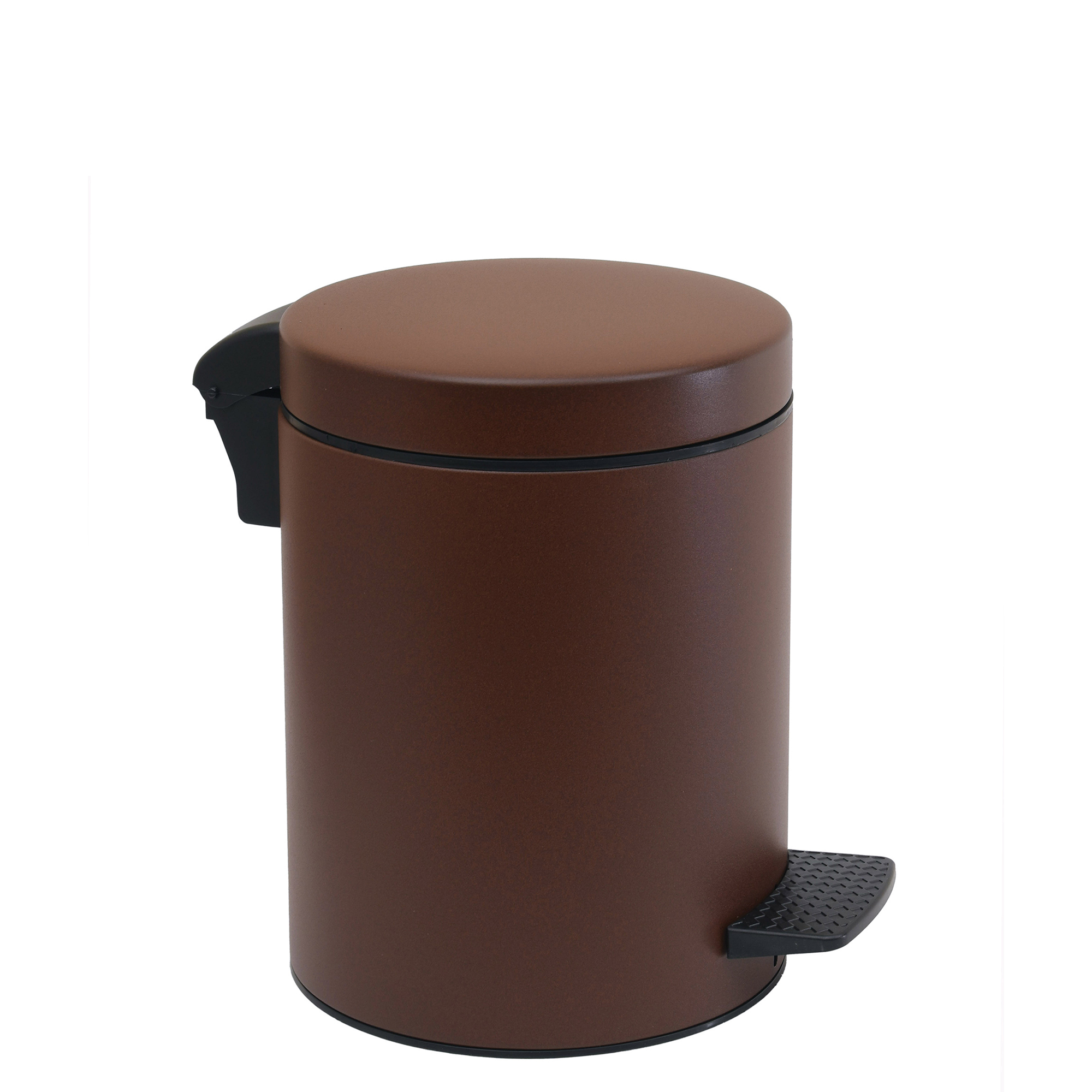 Pam & Co Κάδος Απορριμμάτων Matte Wenge 8lt Pam & Co 23x32εκ. 08-500-943 (Χρώμα: Καφέ, Υλικό: Χάλυβας ) - Pam & Co - 08-500-943