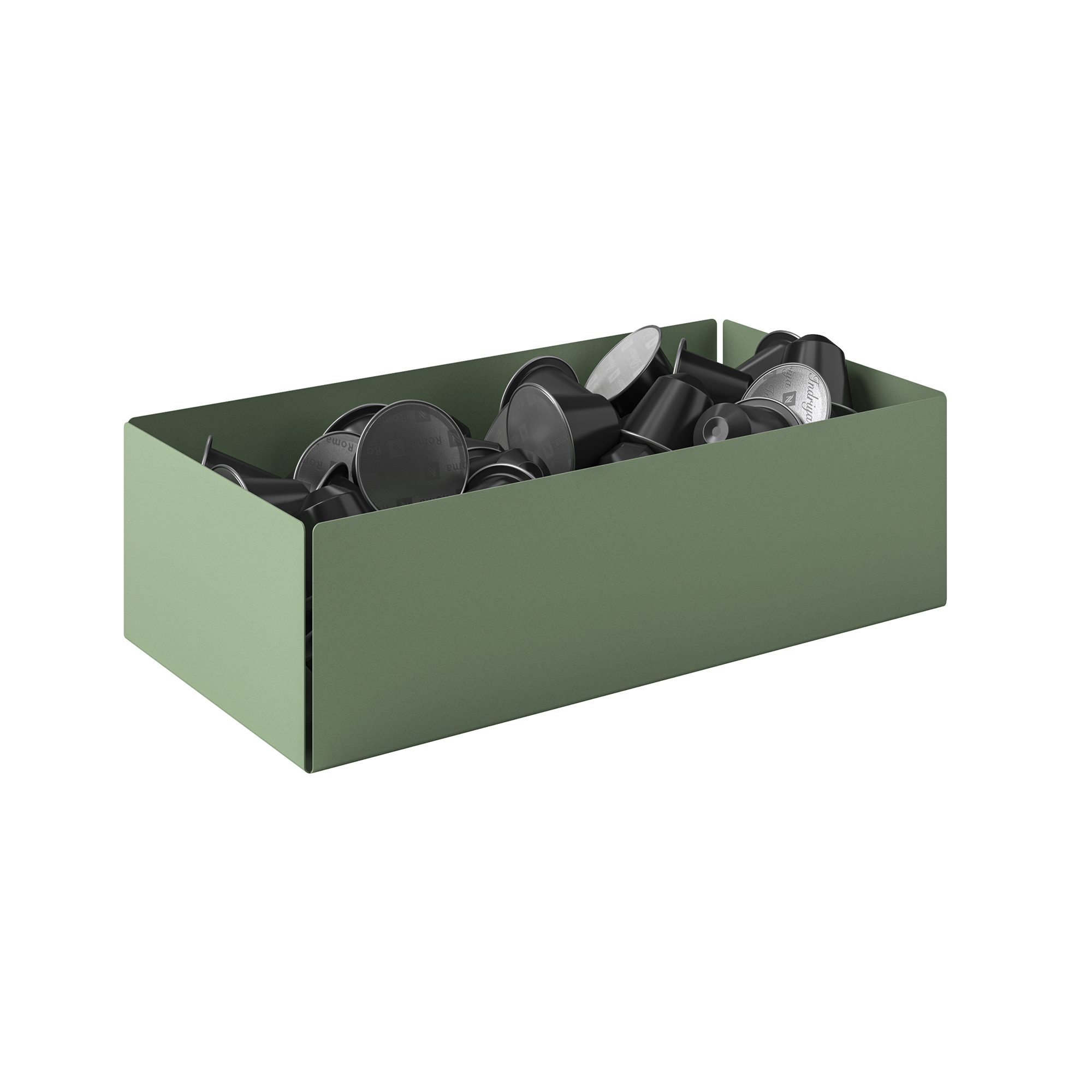 Θήκη Για Κάψουλες Του Καφέ Ανοξείδωτη Matt Mint 25x13x7,5εκ. Pam & Co 117-903 (Υλικό: Ανοξείδωτο, Χρώμα: Μέντα) - Pam & Co - 117-903