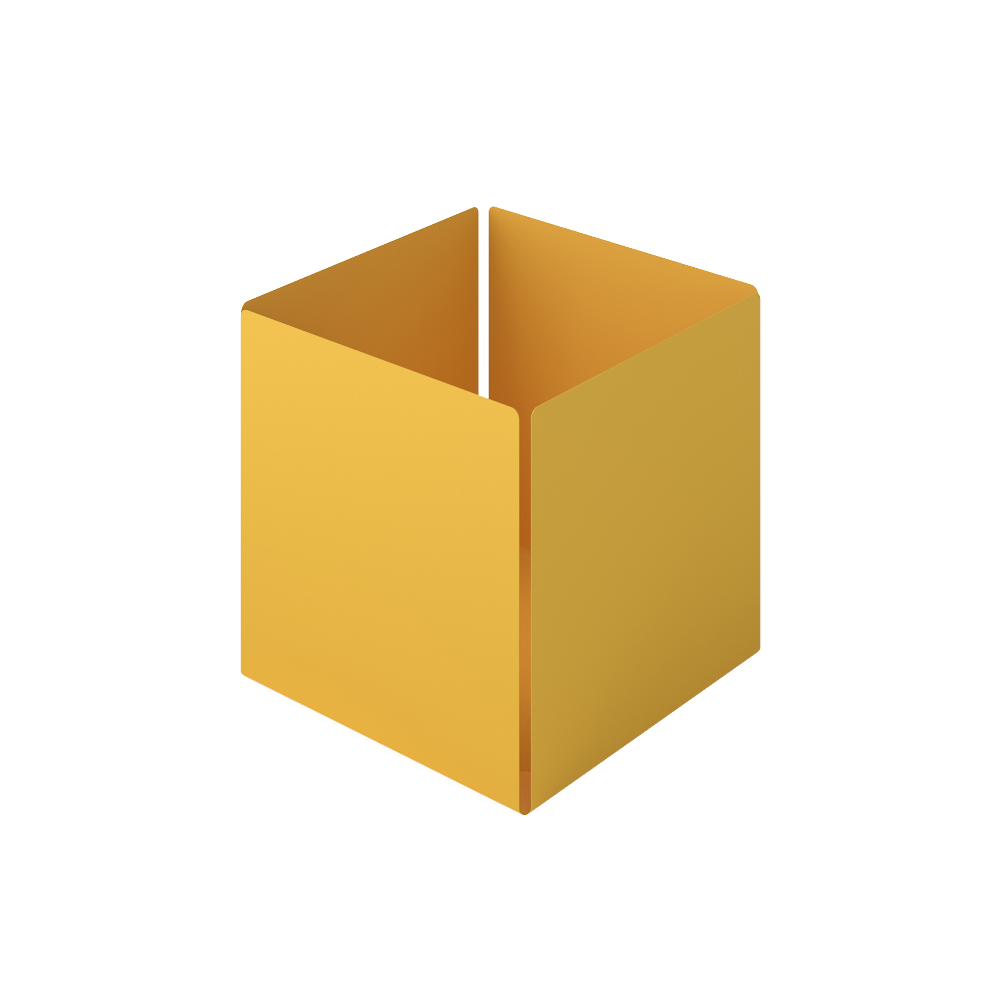 Θήκη Οργάνωσης Ανοξείδωτη Matt Yellow Pam & Co 13x13x13εκ. 118-603 (Υλικό: Ανοξείδωτο, Χρώμα: Κίτρινο ) - Pam & Co - 118-603