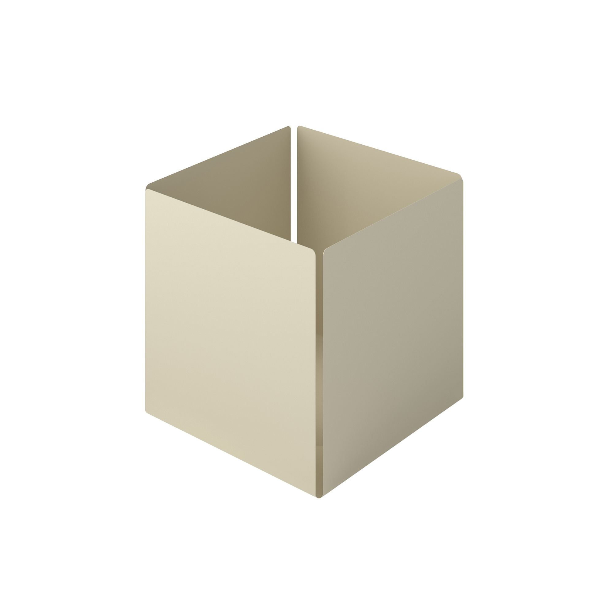 Pam & Co Θήκη Οργάνωσης Ανοξείδωτη Matt Ivory Pam & Co 13x13x13εκ. 118-703 (Υλικό: Ανοξείδωτο, Χρώμα: Ιβουάρ) - Pam & Co - 118-703