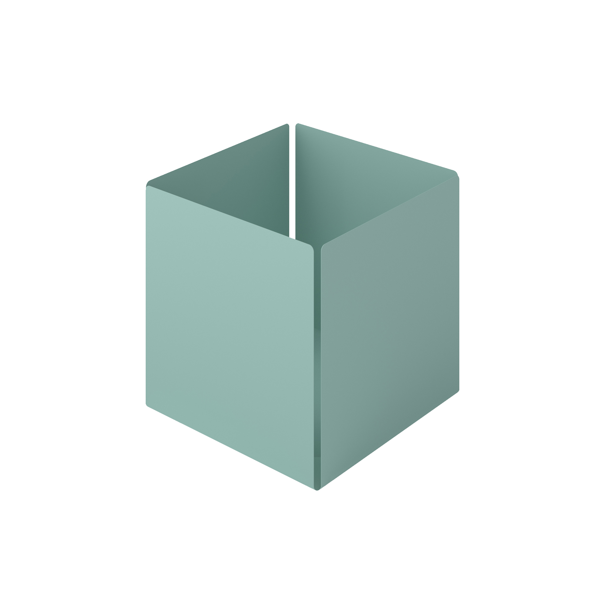 Θήκη Οργάνωσης Ανοξείδωτη Matt Turquoise Pam & Co 13x13x13εκ. 118-913 (Υλικό: Ανοξείδωτο, Χρώμα: Τυρκουάζ) - Pam & Co - 118-913