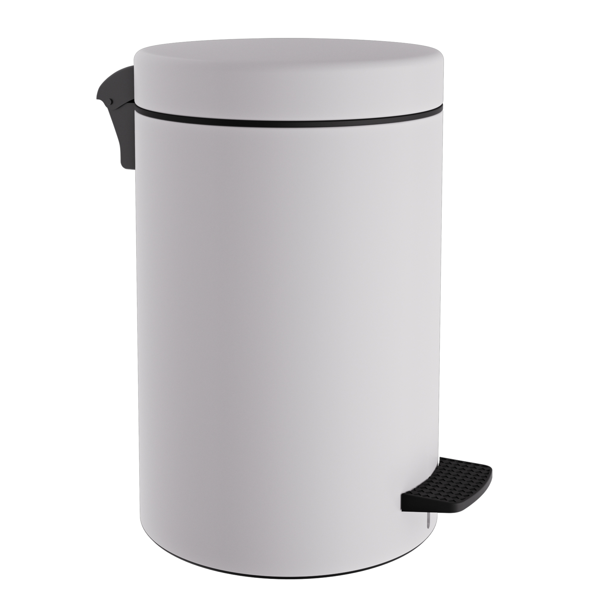 Pam & Co Κάδος Απορριμμάτων Matte White 12lt Pam & Co 25x40εκ. 12-090-033 (Χρώμα: Λευκό, Υλικό: Χάλυβας ) - Pam & Co - 12-090-033