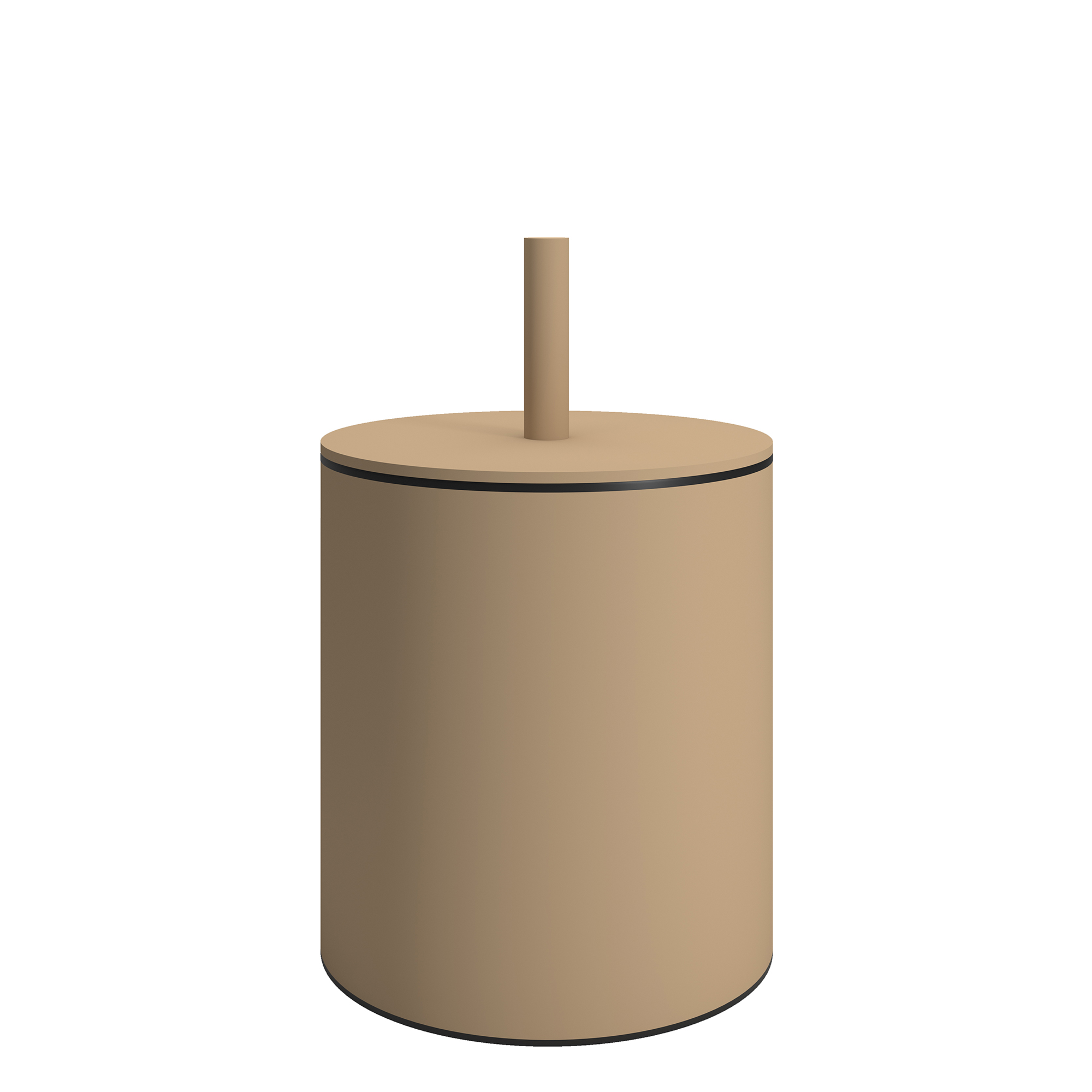 Pam & Co Καλάθι Απορριμμάτων 5lt Ανοξείδωτο Matt Beige Pam & Co Φ20x35εκ. 139-103 (Υλικό: Ανοξείδωτο, Χρώμα: Μπεζ) - Pam & Co - 139-103