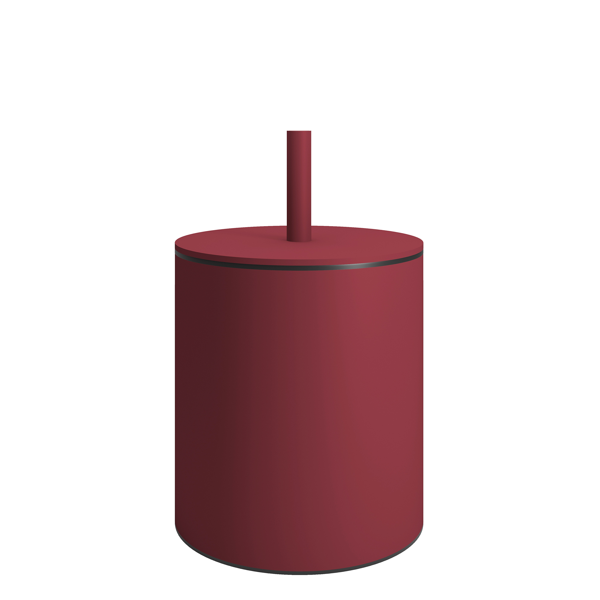 Pam & Co Καλάθι Απορριμμάτων 5lt Ανοξείδωτο Matt Bordeaux Pam & Co Φ20x35εκ. 139-153 (Υλικό: Ανοξείδωτο, Χρώμα: Μπορντώ ) - Pam & Co - 139-153