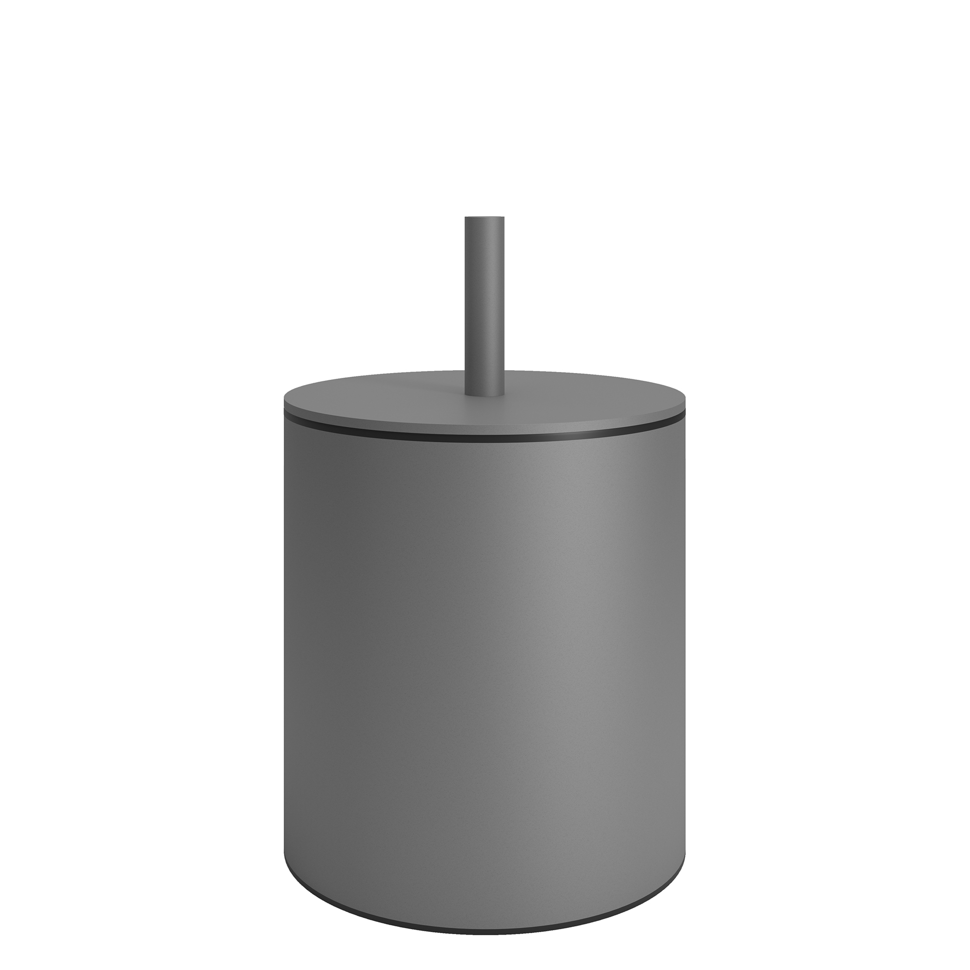Pam & Co Καλάθι Απορριμμάτων 5lt Ανοξείδωτο Matt Concrete Grey Pam & Co Φ20x35εκ. 139-163 (Υλικό: Ανοξείδωτο, Χρώμα: Γκρι) - Pam & Co - 139-163