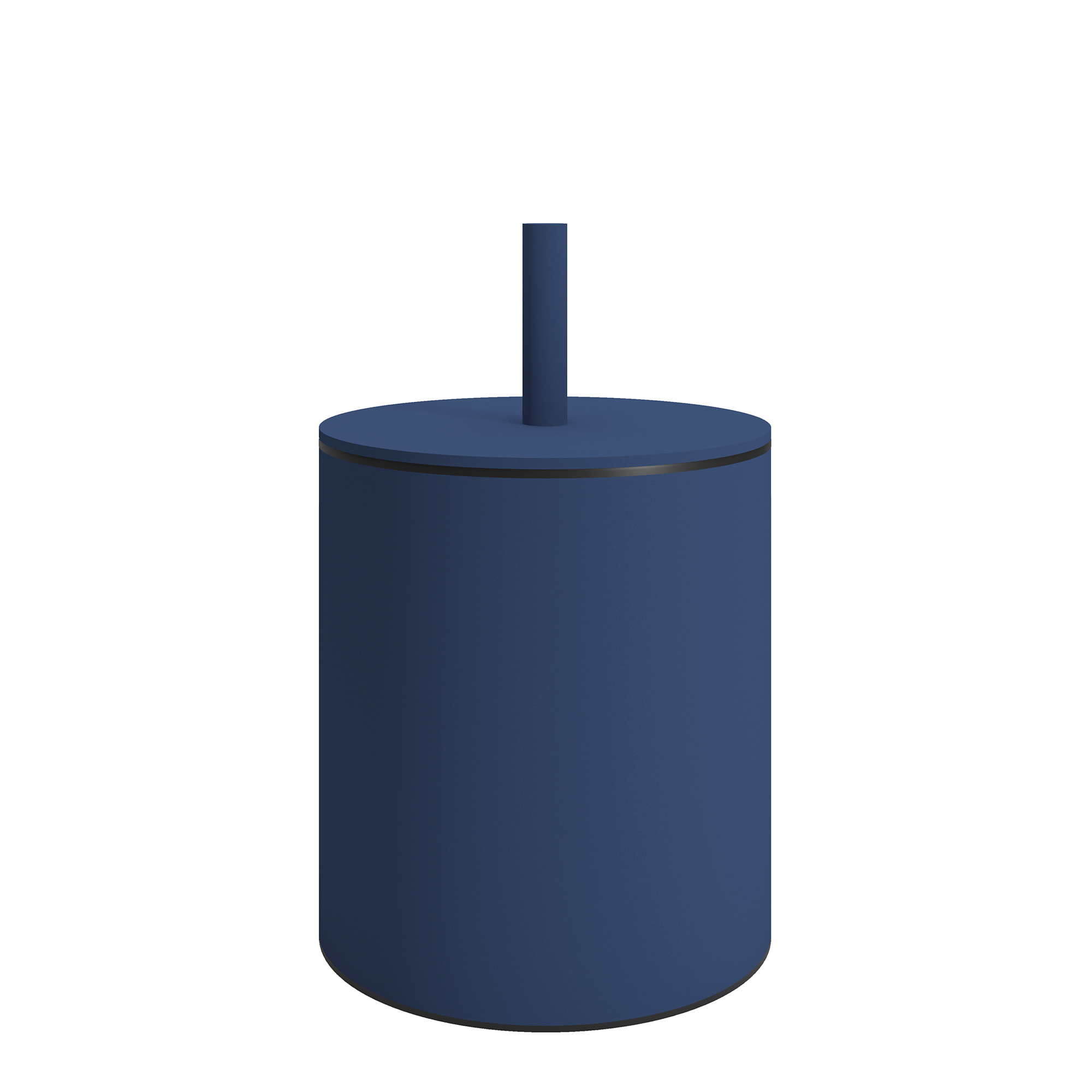 Pam & Co Καλάθι Απορριμμάτων 5lt Ανοξείδωτο Matt Navy Blue Pam & Co Φ20x35εκ. 139-203 (Υλικό: Ανοξείδωτο, Χρώμα: Μπλε) - Pam & Co - 139-203