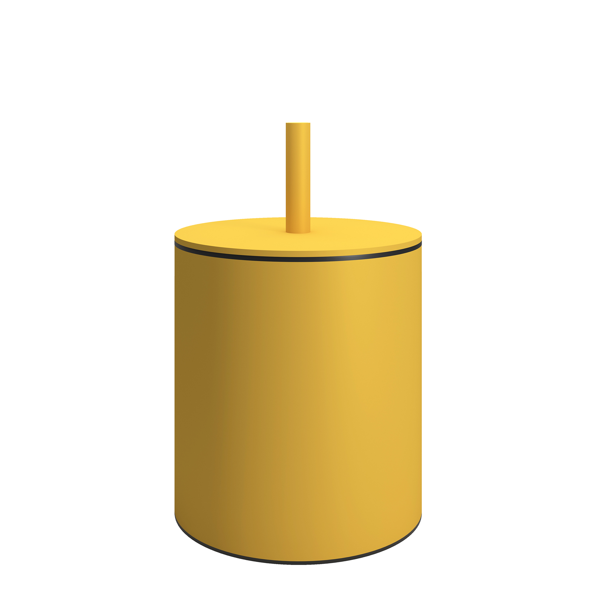 Pam & Co Καλάθι Απορριμμάτων 5lt Ανοξείδωτο Matt Yellow Pam & Co Φ20x35εκ. 139-603 (Υλικό: Ανοξείδωτο, Χρώμα: Κίτρινο ) - Pam & Co - 139-603