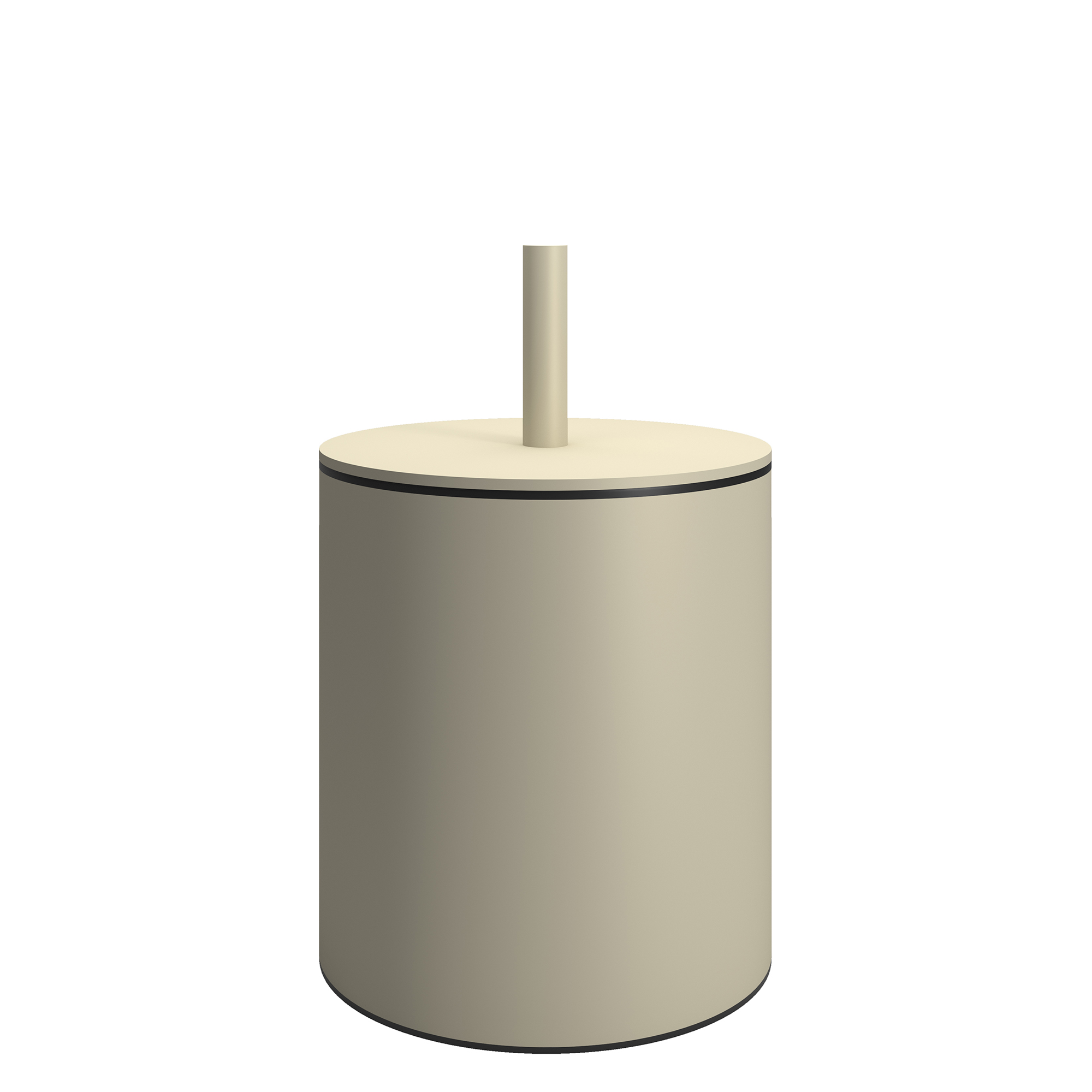 Pam & Co Καλάθι Απορριμμάτων 5lt Ανοξείδωτο Matt Ivory Pam & Co Φ20x35εκ. 139-703 (Υλικό: Ανοξείδωτο, Χρώμα: Ιβουάρ) - Pam & Co - 139-703