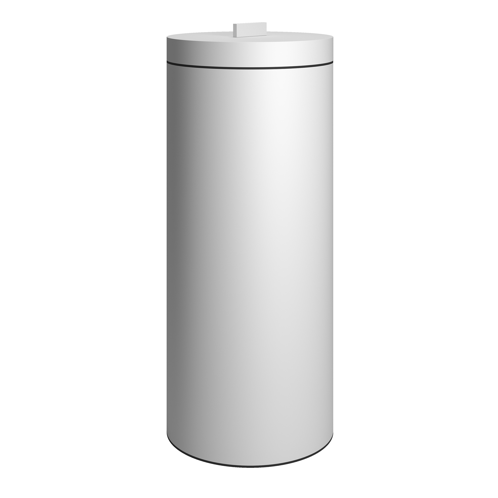 Pam & Co Καλάθι Απλύτων Ανοξείδωτο Matt White 26x60εκ.-30ltr Pam & Co 2560-033 (Υλικό: Ανοξείδωτο, Χρώμα: Λευκό) - Pam & Co - 2560-033