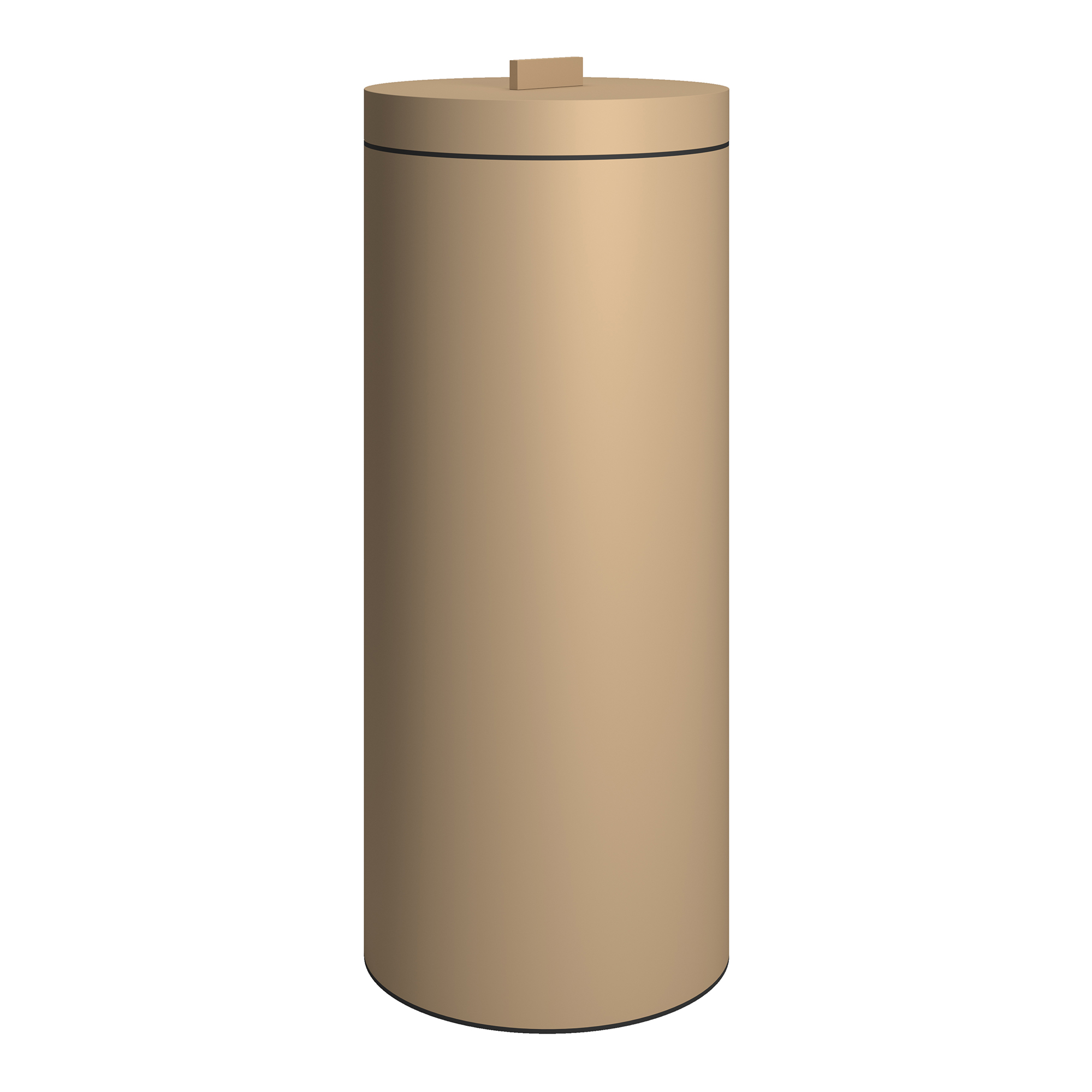 Pam & Co Καλάθι Απλύτων Ανοξείδωτο Matt Beige 26x60εκ.-30ltr Pam & Co 2560-103 (Υλικό: Ανοξείδωτο, Χρώμα: Μπεζ) - Pam & Co - 2560-103