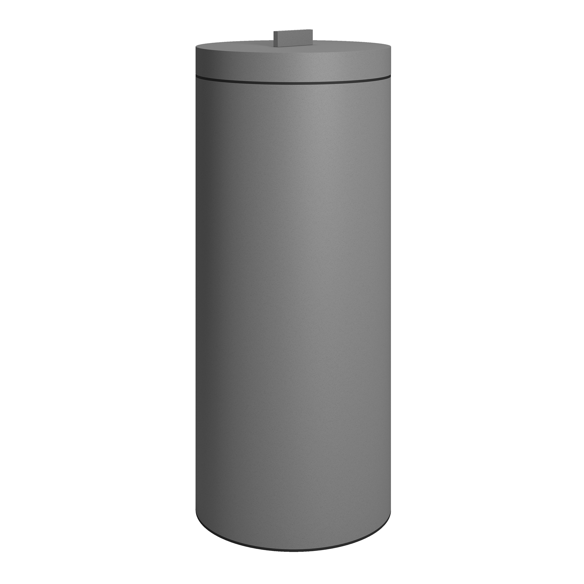 Pam & Co Καλάθι Απλύτων Ανοξείδωτο Matt Concrete Grey 26x60εκ.-30ltr Pam & Co 2560-163 (Υλικό: Ανοξείδωτο, Χρώμα: Γκρι) - Pam & Co - 2560-163