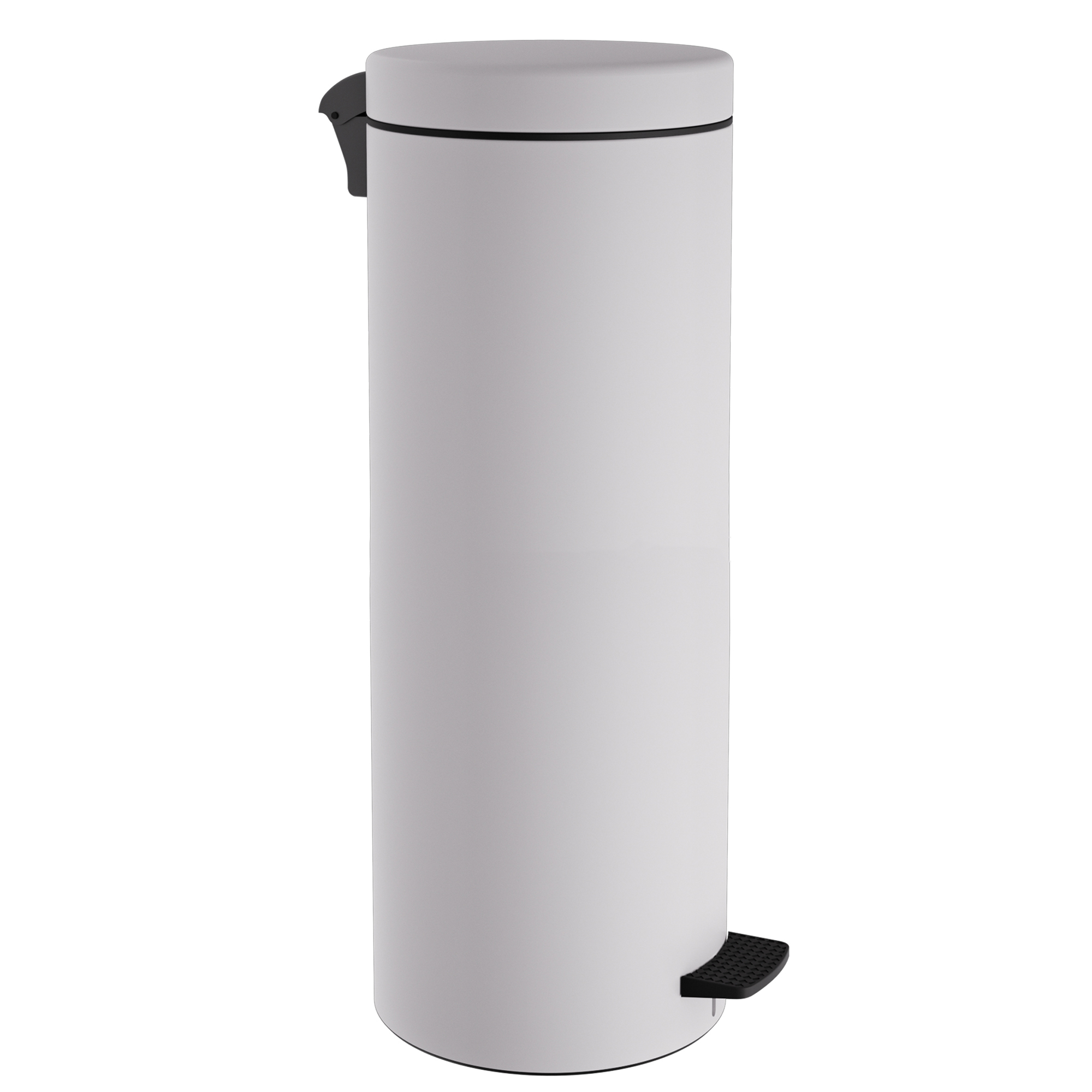 Καλάθι Απορριμμάτων 30lt Soft Close Ανοξείδωτο Matt White Pam & Co Φ25x65εκ. 2565-033 (Υλικό: Ανοξείδωτο, Χρώμα: Λευκό) - Pam & Co - 2565-033