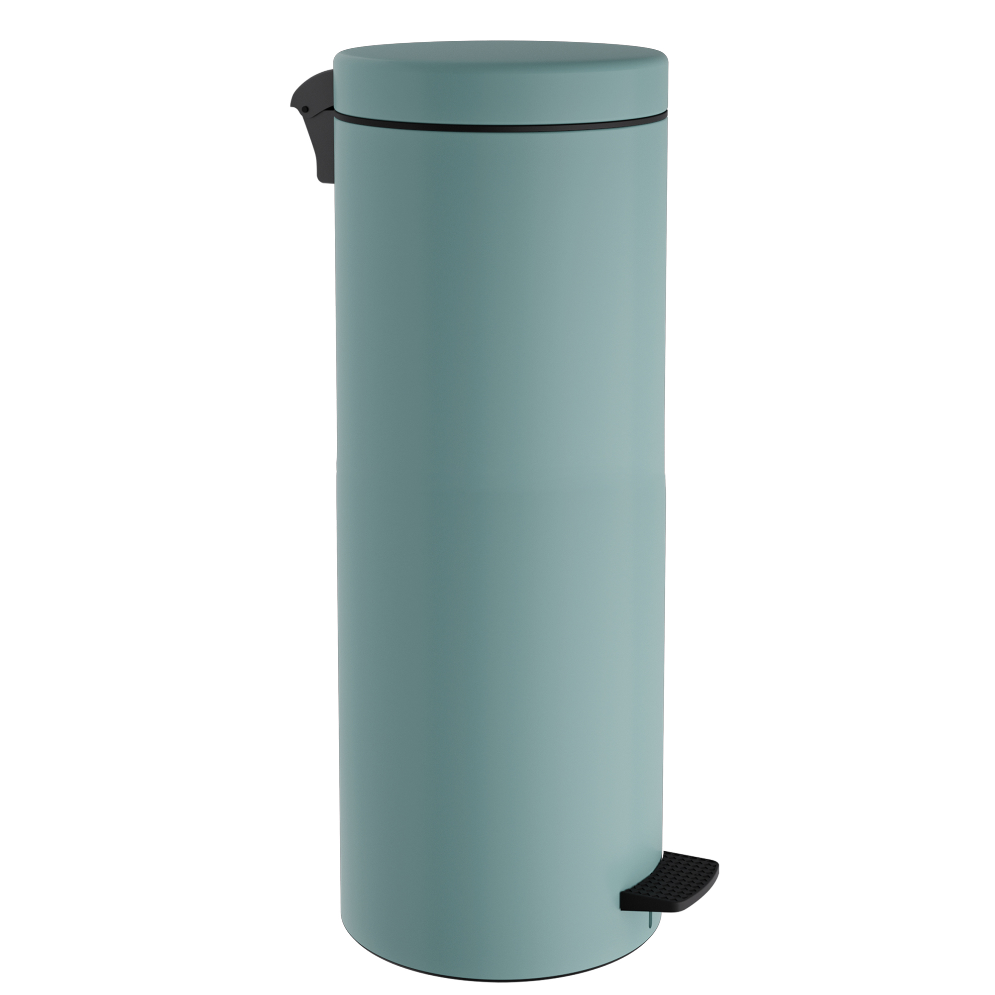 Καλάθι Απορριμμάτων 30lt Soft Close Ανοξείδωτο Matt Turquoise Pam & Co Φ25x65εκ. 2565-913 (Υλικό: Ανοξείδωτο, Χρώμα: Τυρκουάζ) - Pam & Co - 2565-913