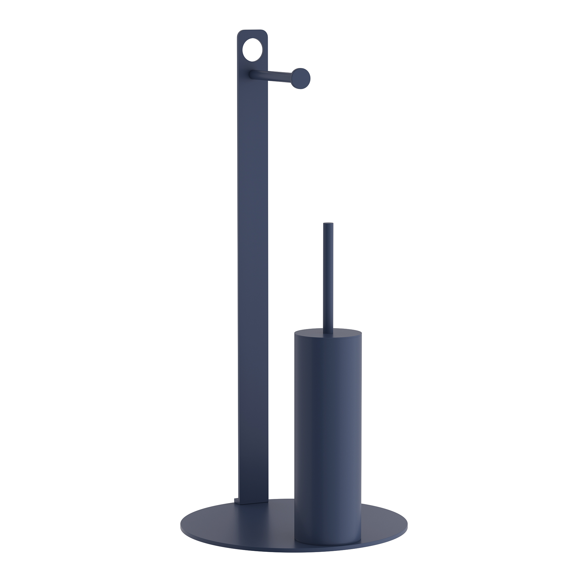 Αξεσουάρ Μπάνιου 24home - ΣΗΜΑΝΤΙΚΟ: Σε περίπτωση διαφοράς τιμής από το κατάστημα ισχύει παντα και μόνο η τιμή του καταστήματος Πιγκάλ Με Χαρτοθήκη Ανοξείδωτο Matt Navy Blue Pam & Co