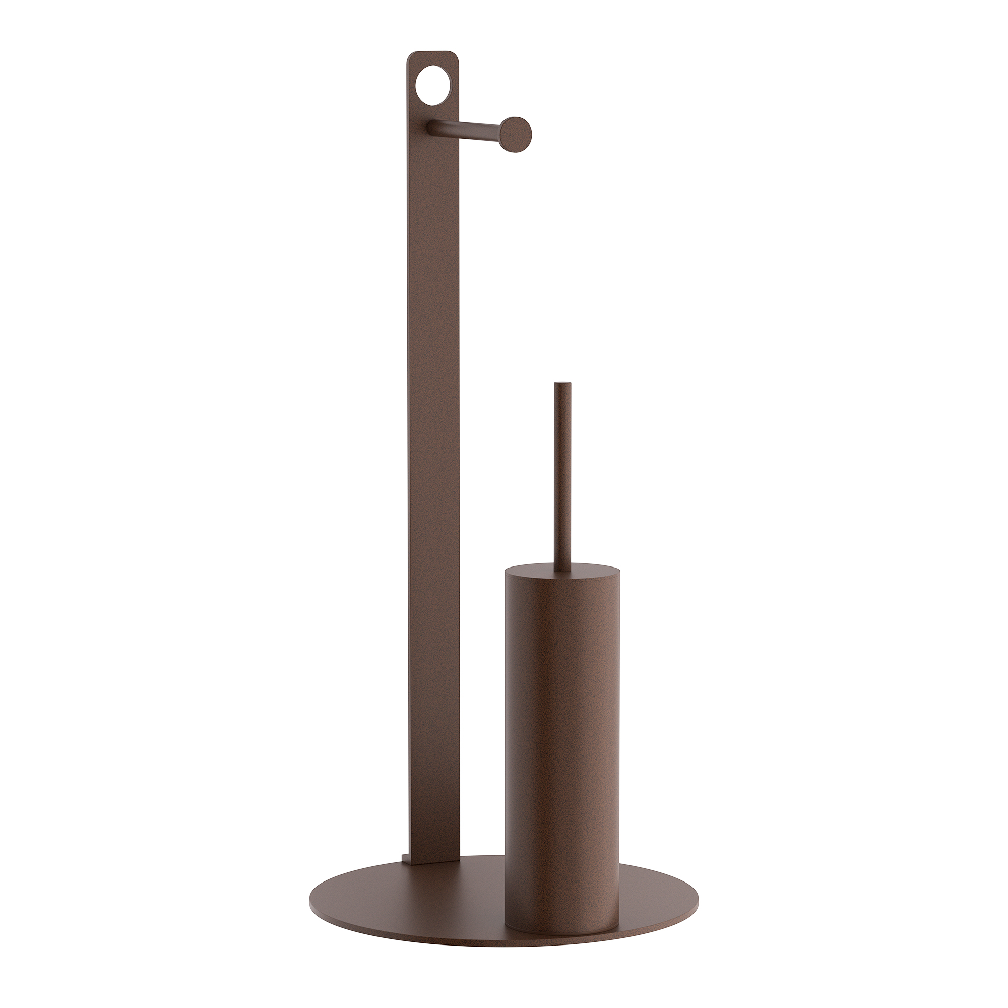 Πιγκάλ Με Χαρτοθήκη Ανοξείδωτο Matt Wenge Pam & Co Φ28x