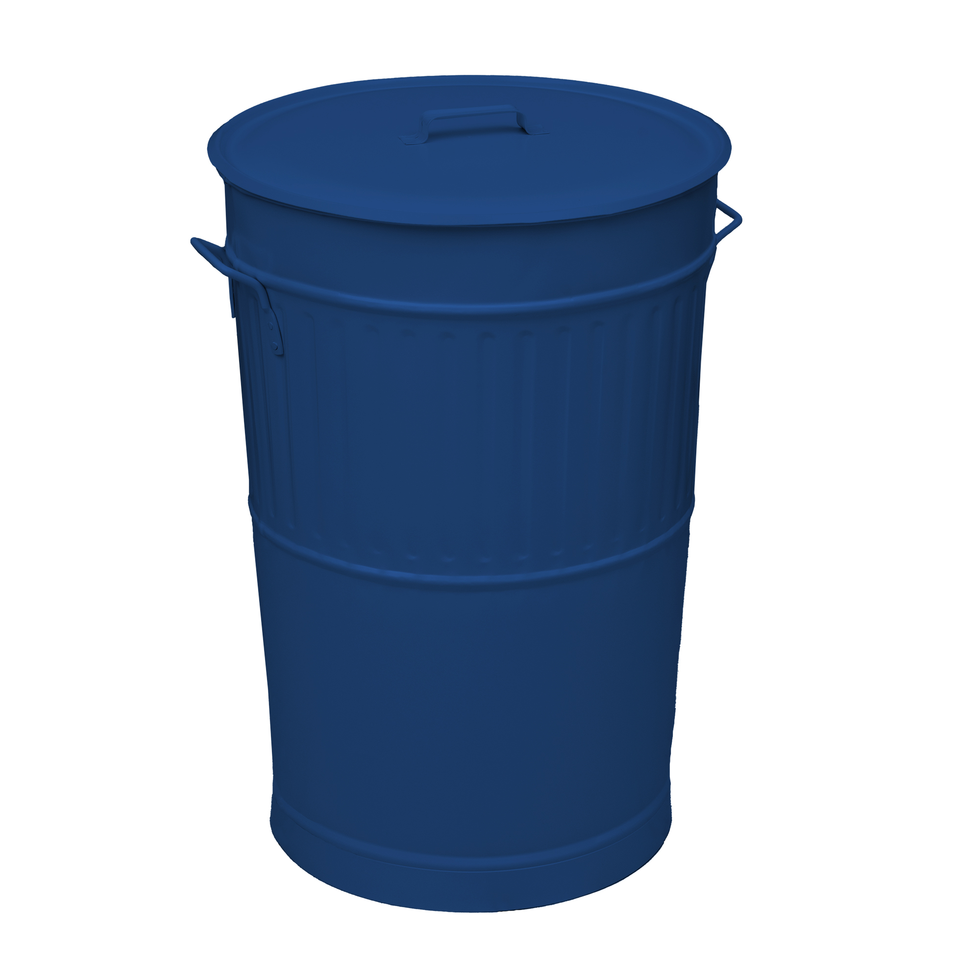 Pam & Co Κάδος Απορριμμάτων 100lt Matt Dark Blue Retro Pam & Go 48x68εκ. 4868-203 (Χρώμα: Μπλε, Υλικό: Χάλυβας ) - Pam & Co - 4868-203
