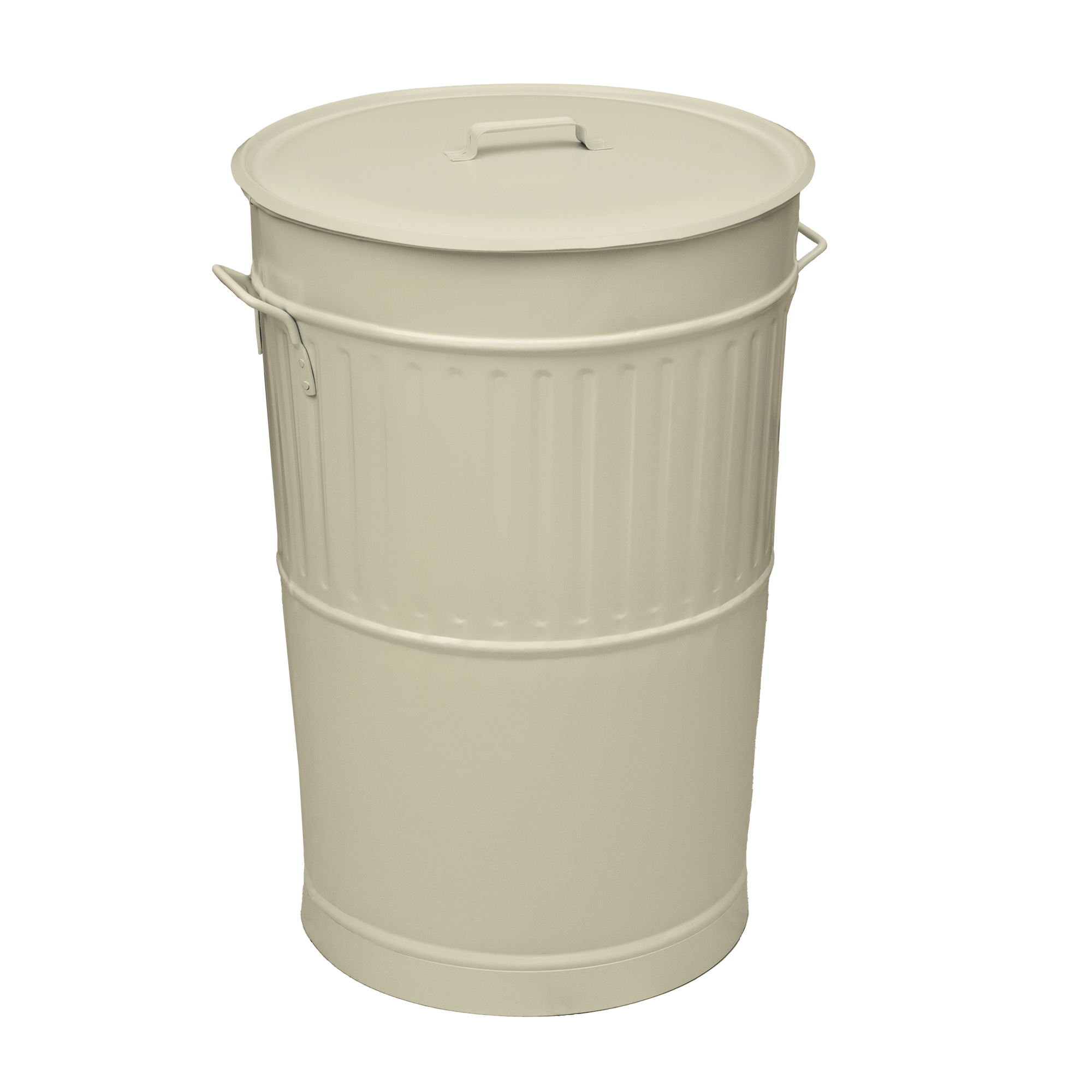 Κάδος Απορριμμάτων 100lt Matt Ivory Retro Pam & Go 48x68εκ. 4868-703 (Χρώμα: Ιβουάρ, Υλικό: Χάλυβας ) - Pam & Co - 4868-703