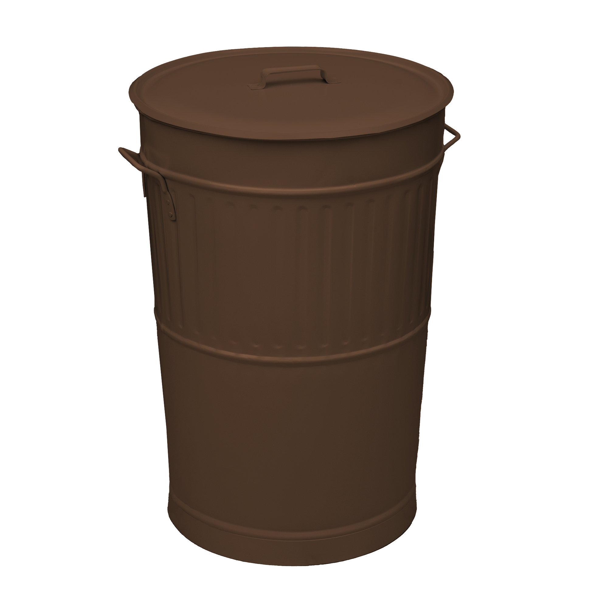 Pam & Co Κάδος Απορριμμάτων 100lt Matt Wenge Retro Pam & Go 48x68εκ. 4868-943 (Υλικό: Χάλυβας , Χρώμα: Wenge) - Pam & Co - 4868-943