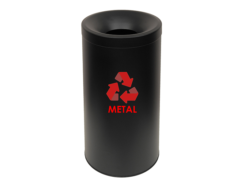 Κάδος Ανακύκλωσης Αλουμινίου 65lt Ανοξείδωτος Matt Black Pam & Co Φ34×70εκ. 65-3470AL-433 (Υλικό: Ανοξείδωτο, Χρώμα: Μαύρο) – Pam & Co – 65-3470AL-433