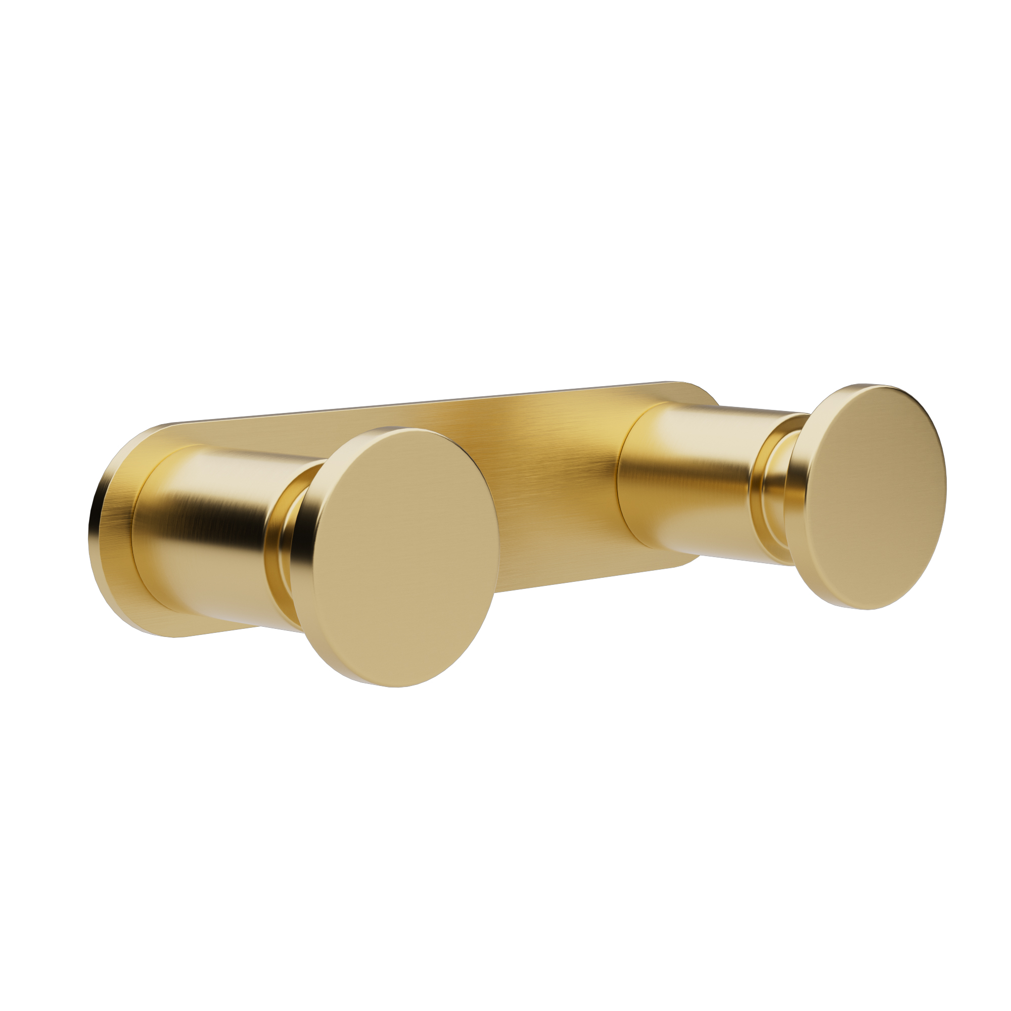 Κρεμάστρα Τοίχου 2 Θέσεων Ανοξείδωτη Brushed Brass Pam & Co 12×3,5×2,5εκ. 70-023 (Υλικό: Ανοξείδωτο) – Pam & Co – 70-023