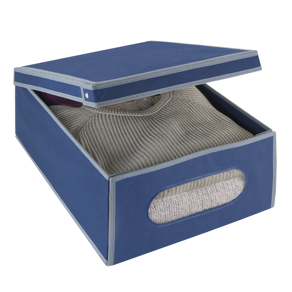 Κουτί Φύλαξης Ρούχων Airy 48x36x19εκ. Metaltex 750463 (Χρώμα: Μπλε) - METALTEX - 750463