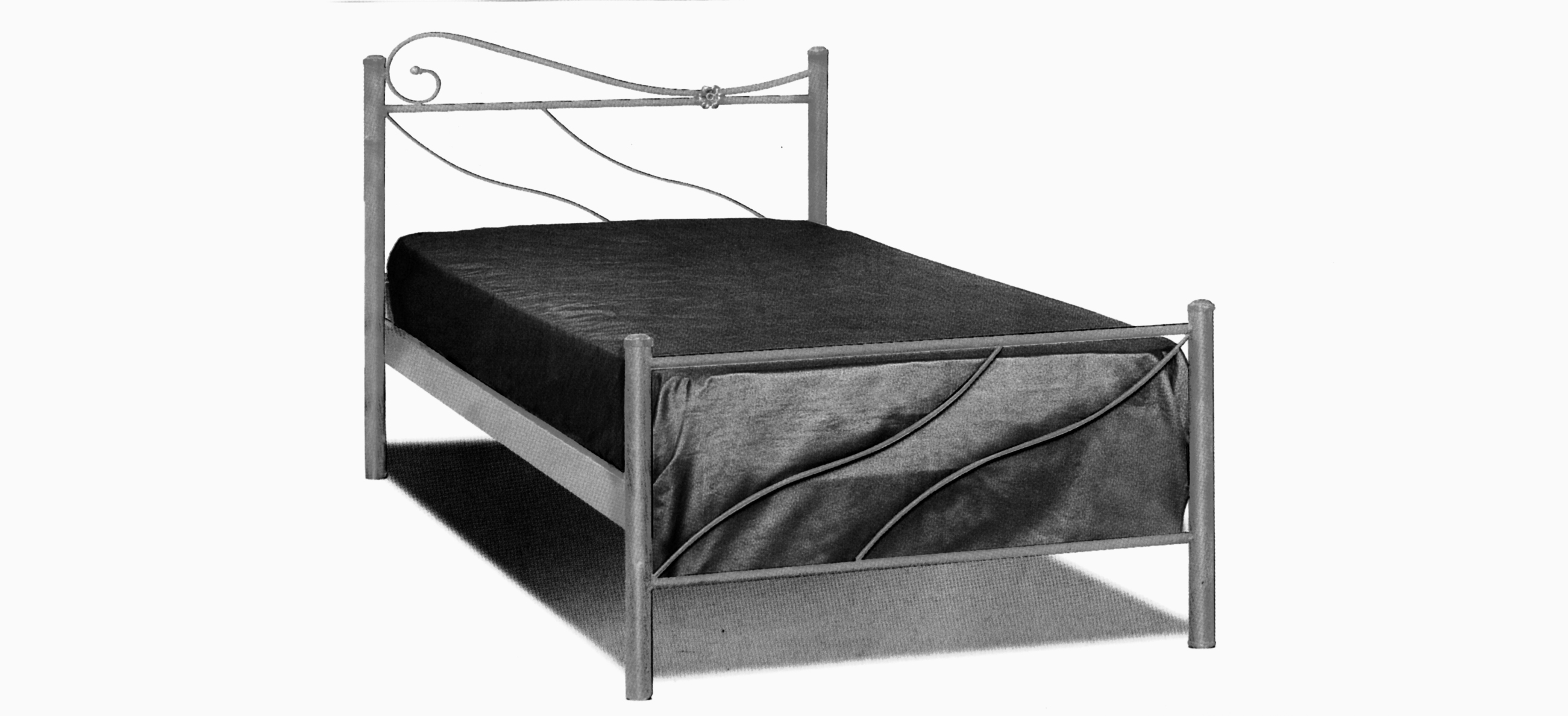 Κρεβάτι Σιδερένιο Μονό 395 - Β - 3-395